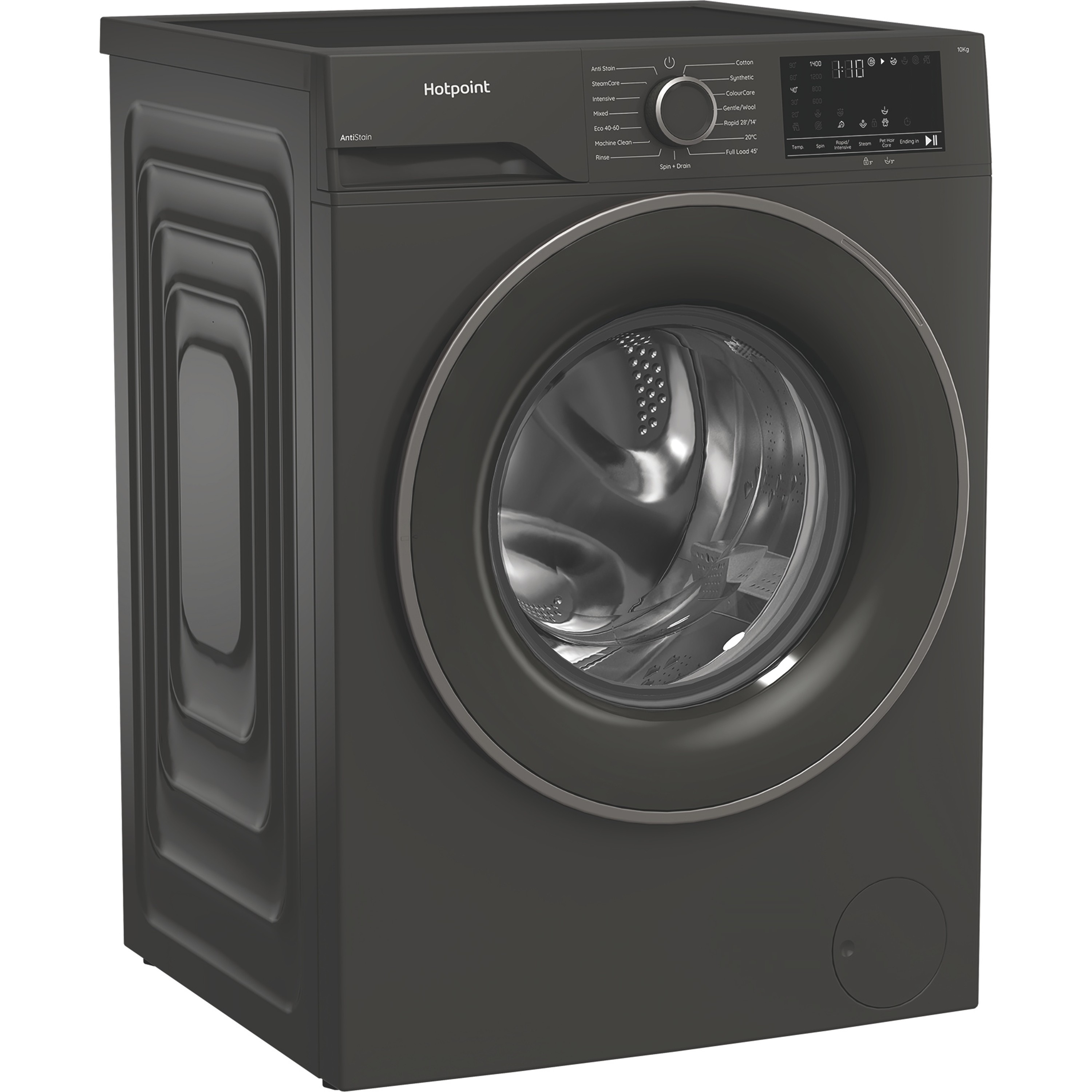 Hotpoint H101GANTISTAIN 10kg 1400 Spin Washing Machine with PetHairCare - Graphite thumbnail image