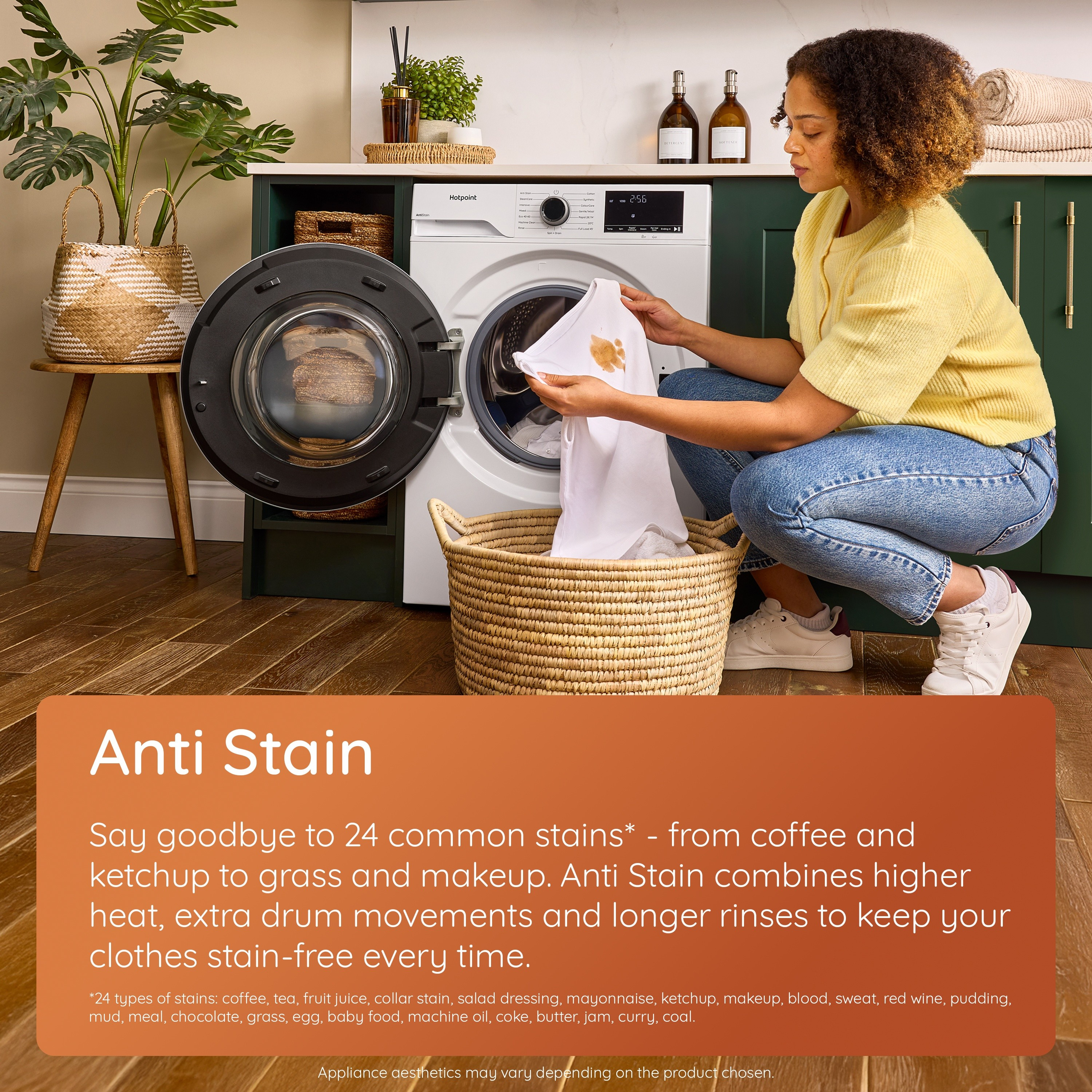 Hotpoint H101GANTISTAIN 10kg 1400 Spin Washing Machine with PetHairCare - Graphite thumbnail image