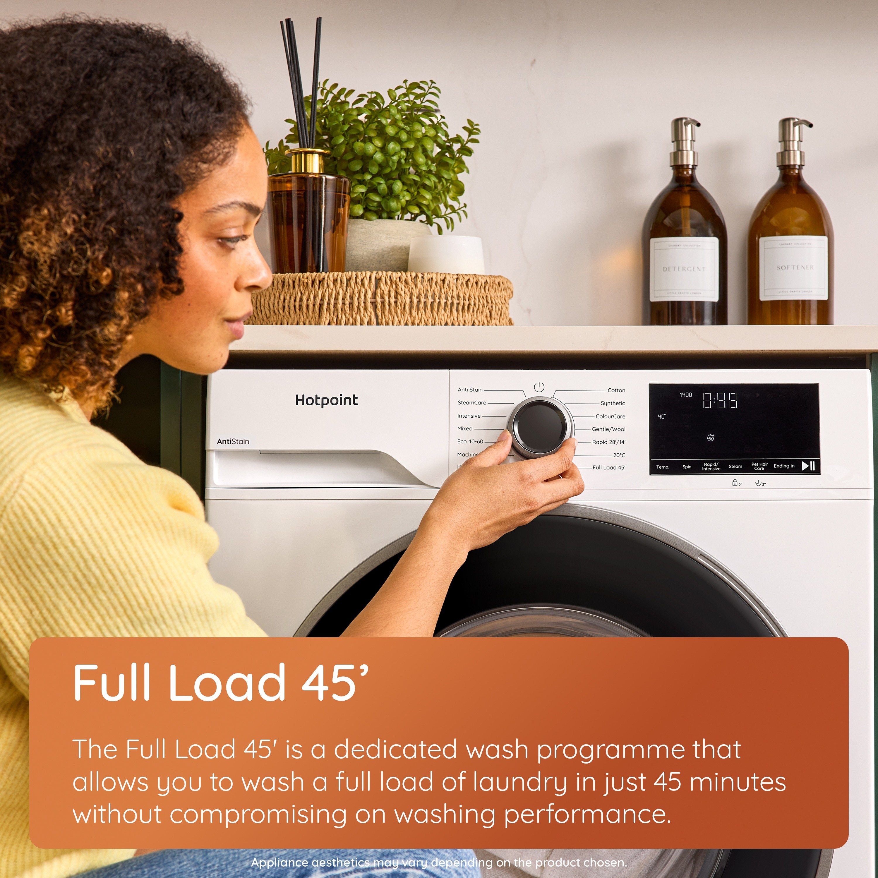 Hotpoint H101GANTISTAIN 10kg 1400 Spin Washing Machine with PetHairCare - Graphite thumbnail image