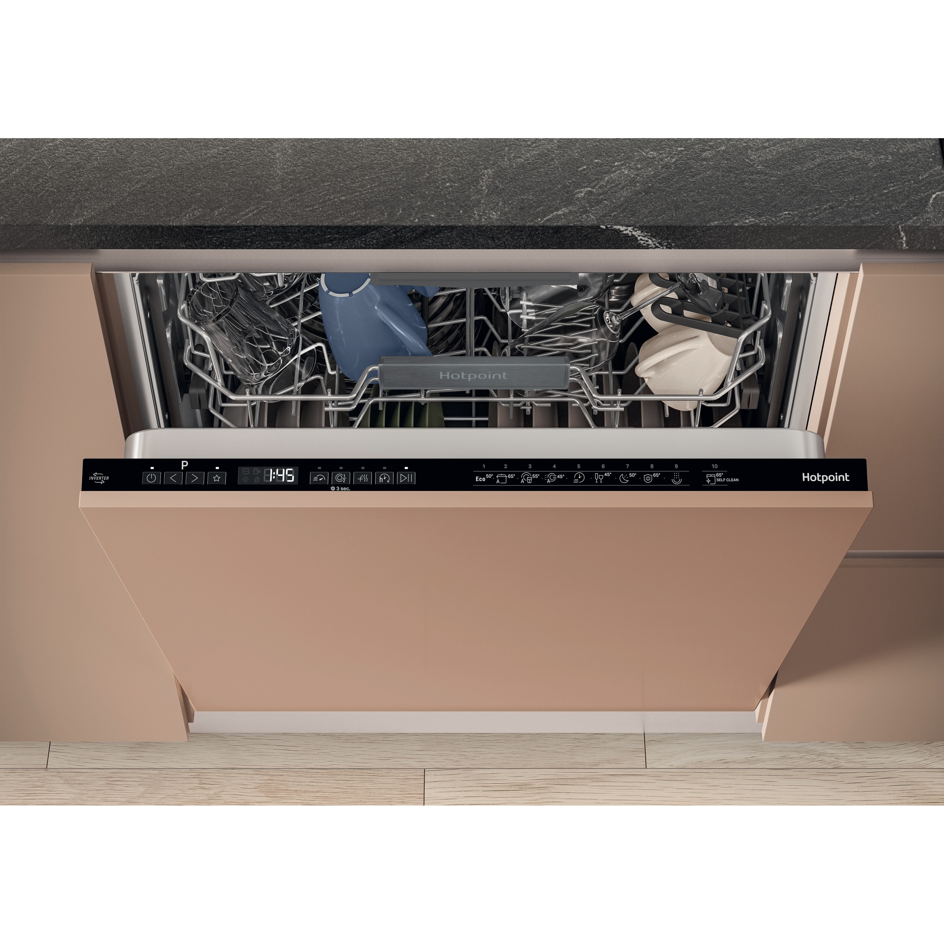 Hotpoint Maxi Space H7IC16M6 UK Integrated Dishwasher with Third Rack - 16 Place Settings thumbnail image