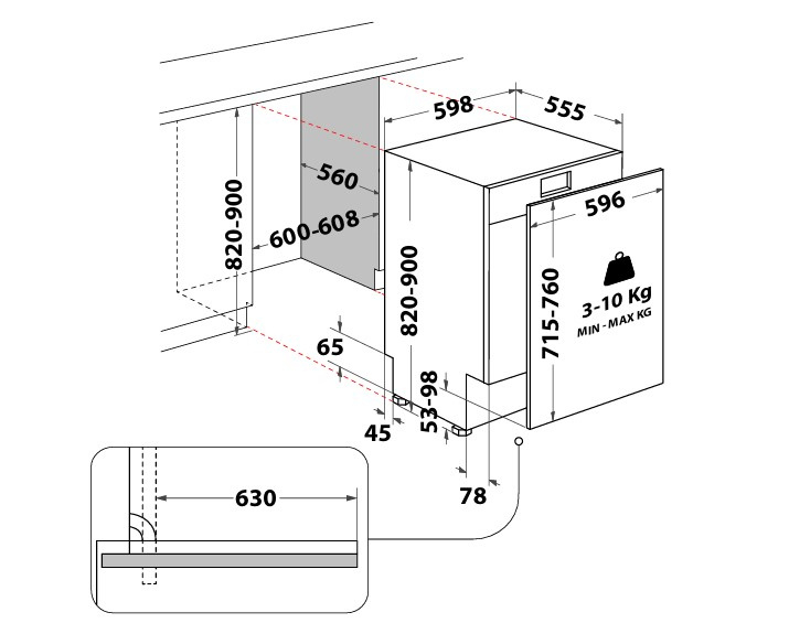 Hotpoint H8IHP42LUK Built In Dishwasher - 14 Place Settings thumbnail image