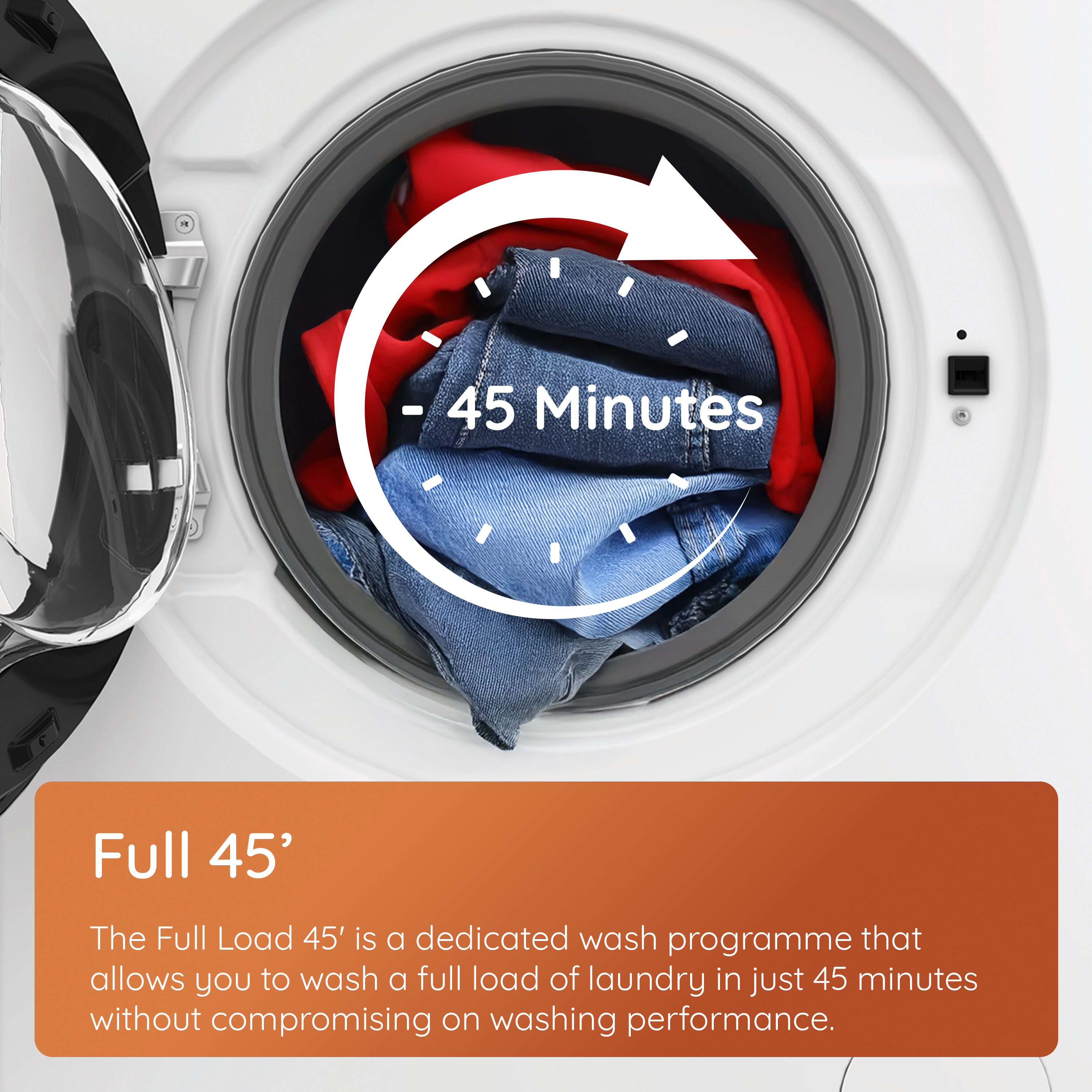 Hotpoint HBWH 93 CARE UK 9kg 1400 spin Washing Machine - White thumbnail image