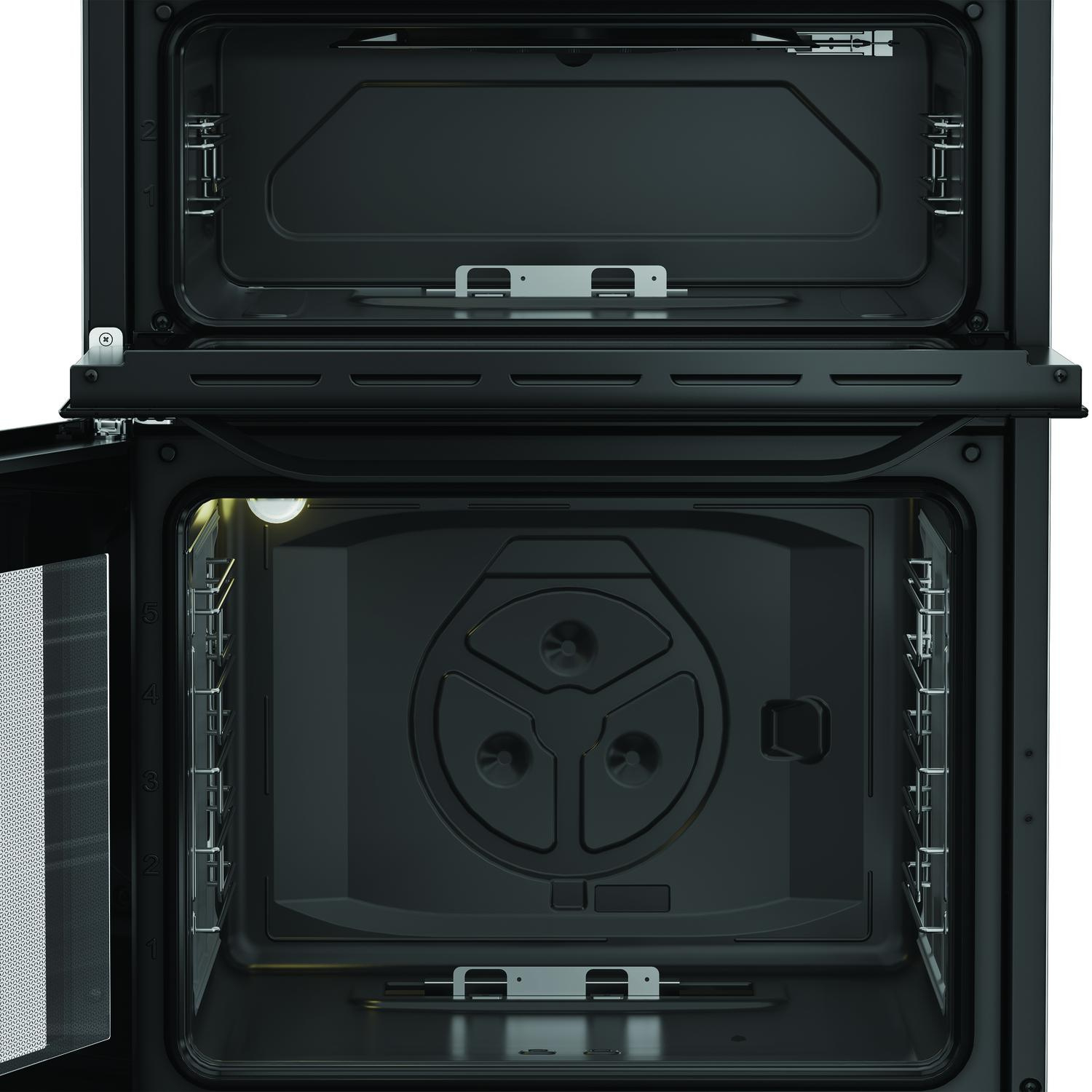 Hotpoint HDG6GDCB1 60cm Double Oven Gas Cooker with Gas Hob - Black thumbnail image
