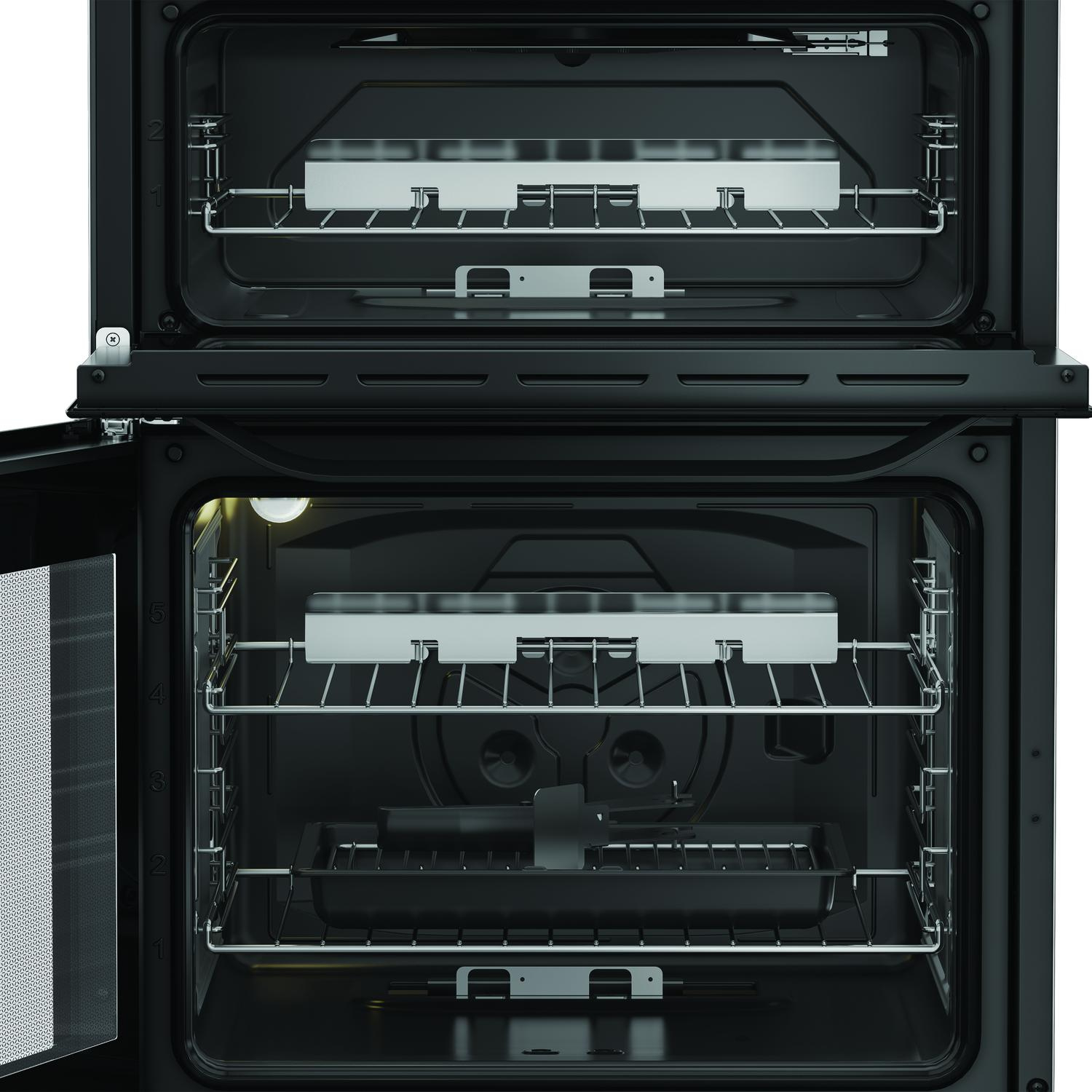 Hotpoint HDG6GDCB1 60cm Double Oven Gas Cooker with Gas Hob - Black thumbnail image