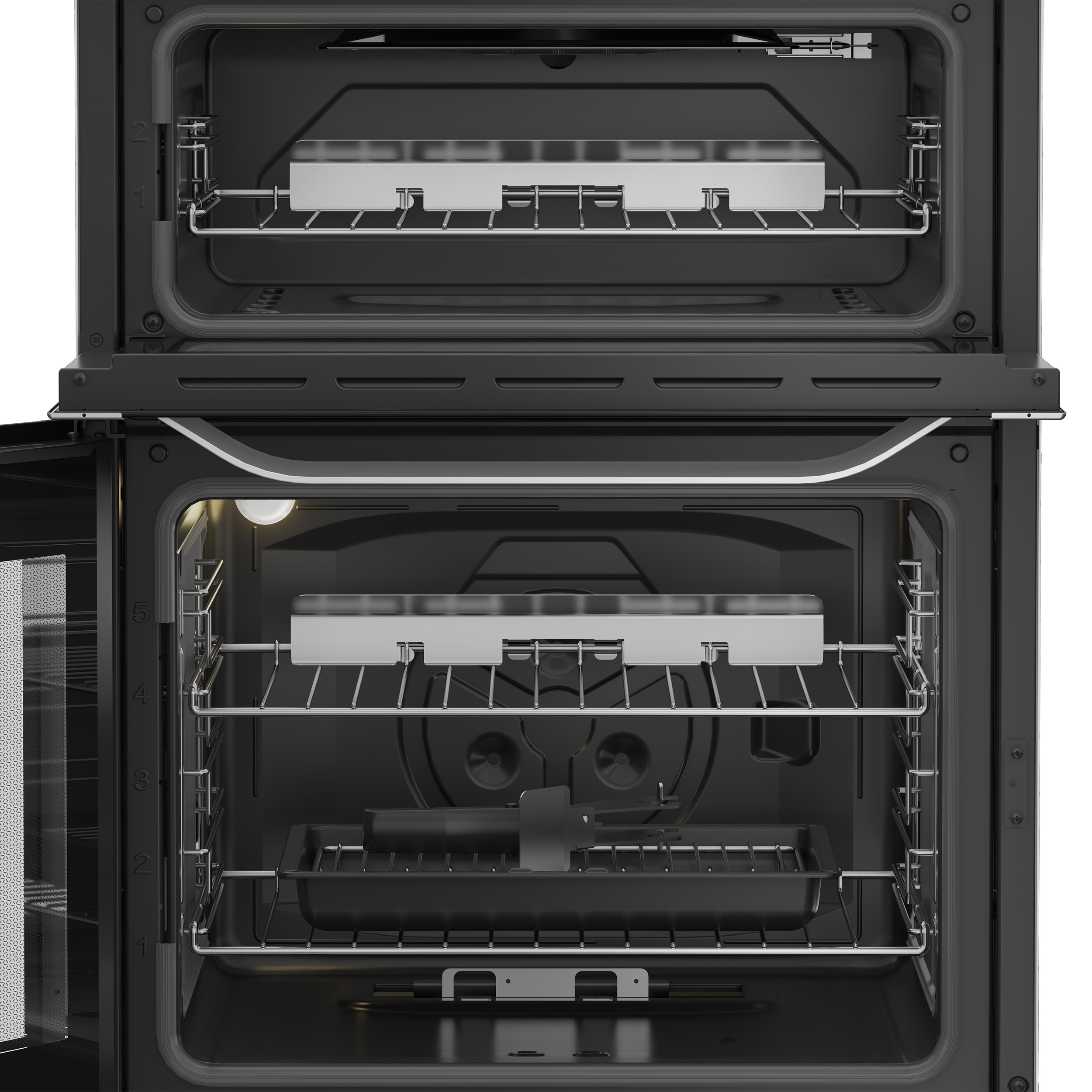 Hotpoint HDG6GDCX 60cm Double Oven Gas Cooker with Gas Hob - Stainless Steel thumbnail image