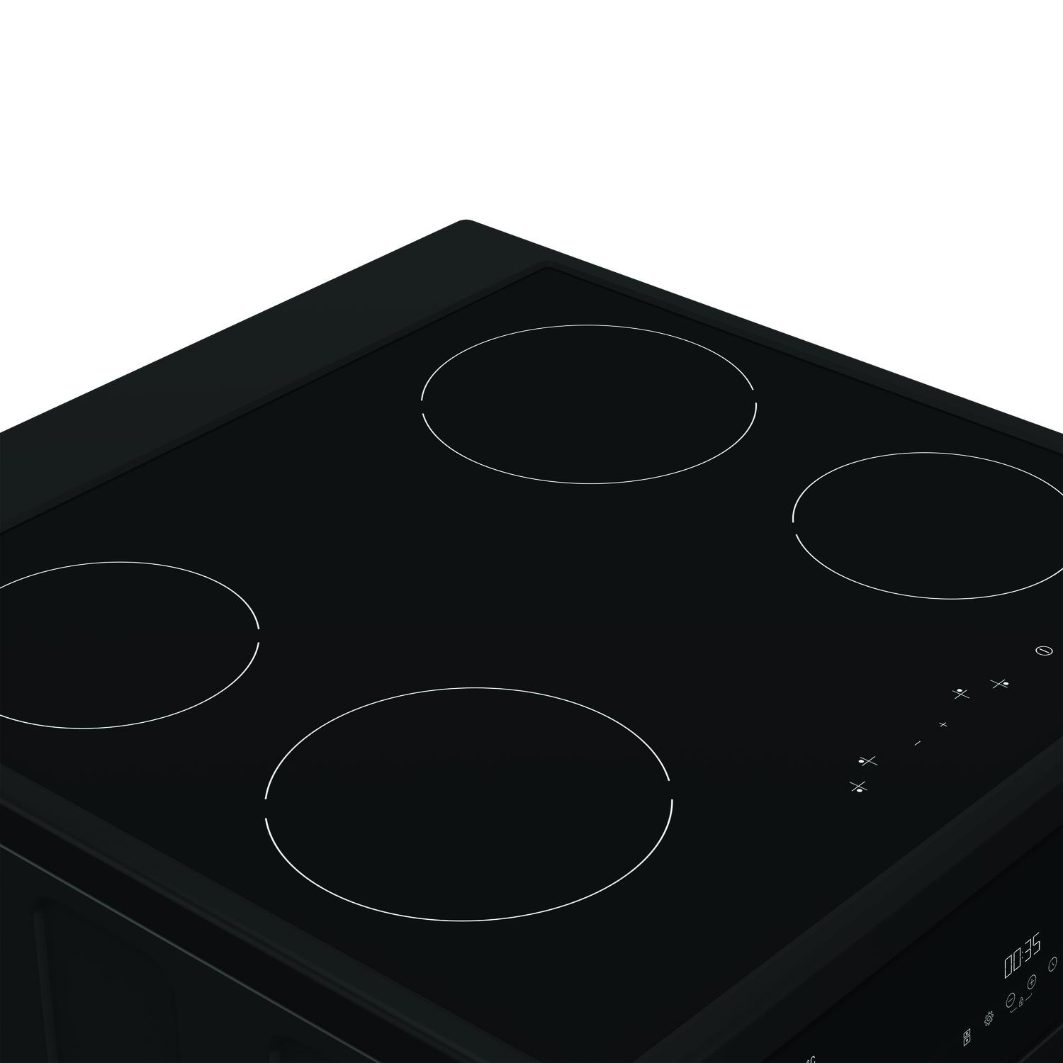 Hotpoint HDME6VDC2AB 60cm Double Oven Electric Cooker with Ceramic Hob - Black thumbnail image