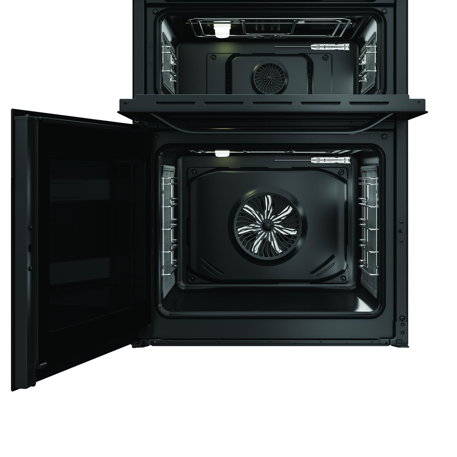 Hotpoint HDME6VDC2AB 60cm Double Oven Electric Cooker with Ceramic Hob - Black thumbnail image