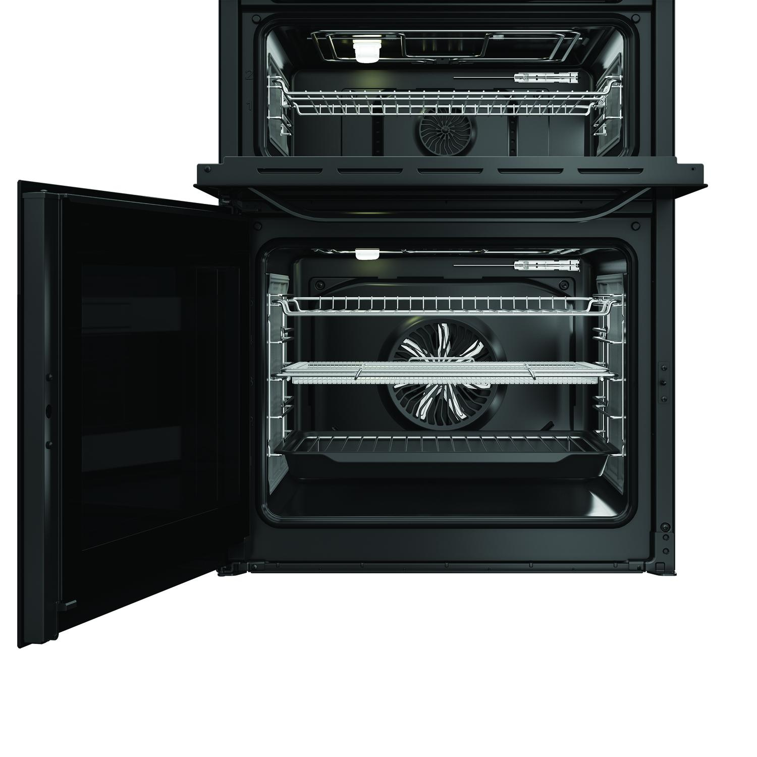 Hotpoint HDME6VDC2AB 60cm Double Oven Electric Cooker with Ceramic Hob - Black thumbnail image