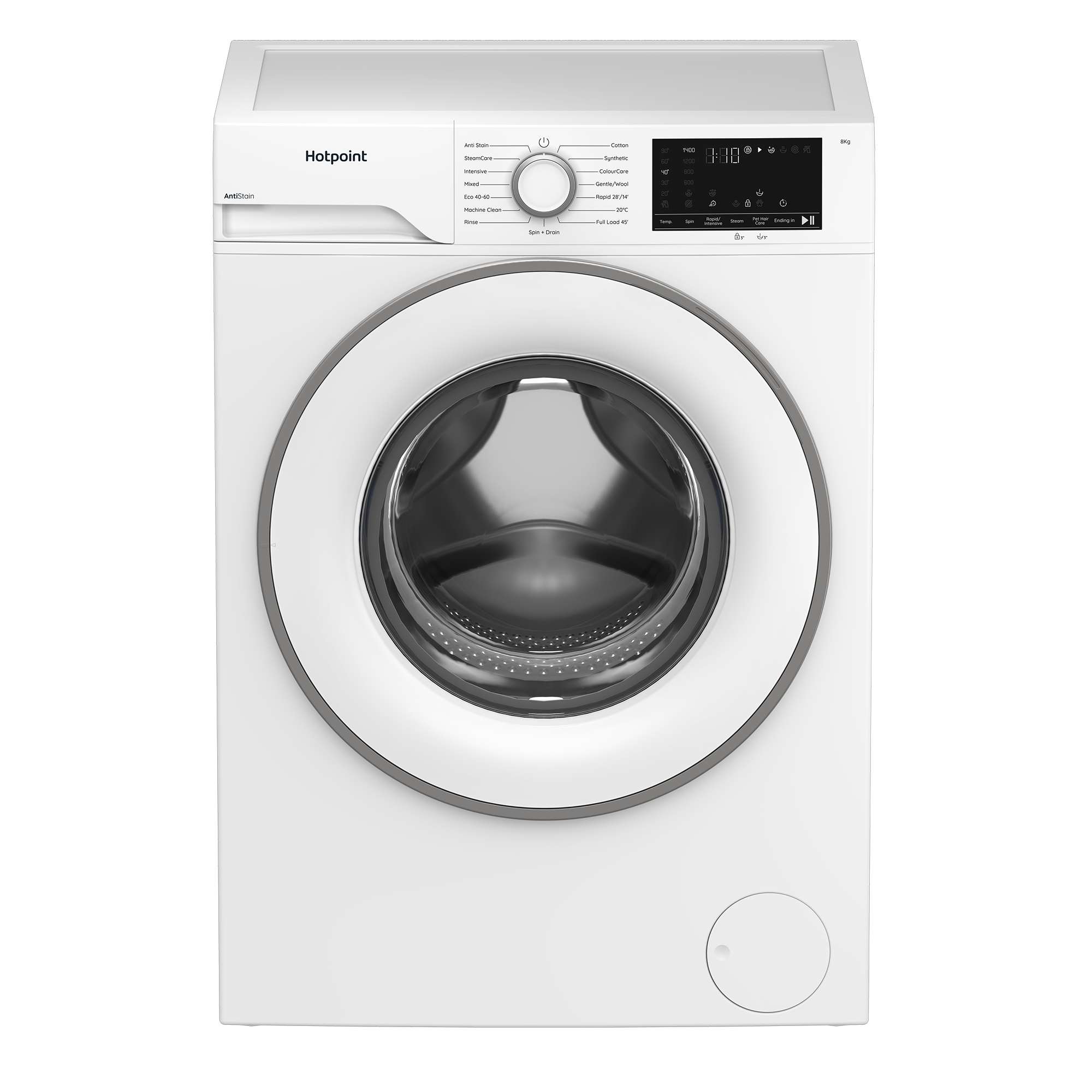 Hotpoint HEV841WUK 8kg 1400 Spin Washing Machine - White thumbnail image