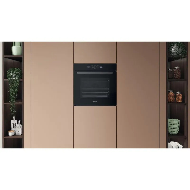 Hotpoint HOI4S8PM0BUK 60cm Built-In Single Pyrolytic Oven with Active Multiflow and Air Fry thumbnail image
