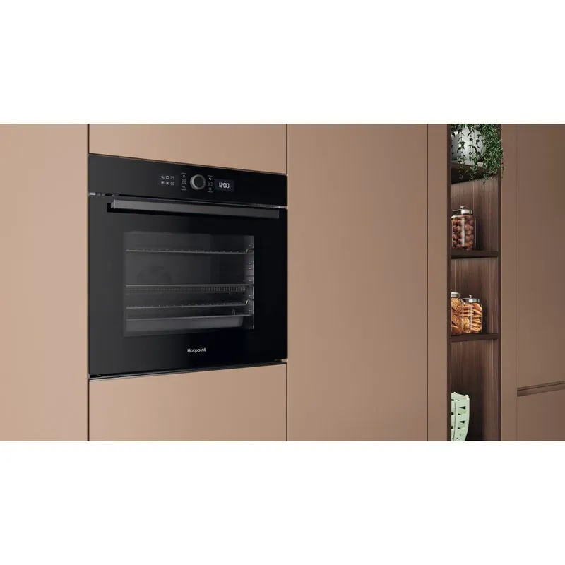 Hotpoint HOI4S8PM0BUK 60cm Built-In Single Pyrolytic Oven with Active Multiflow and Air Fry thumbnail image