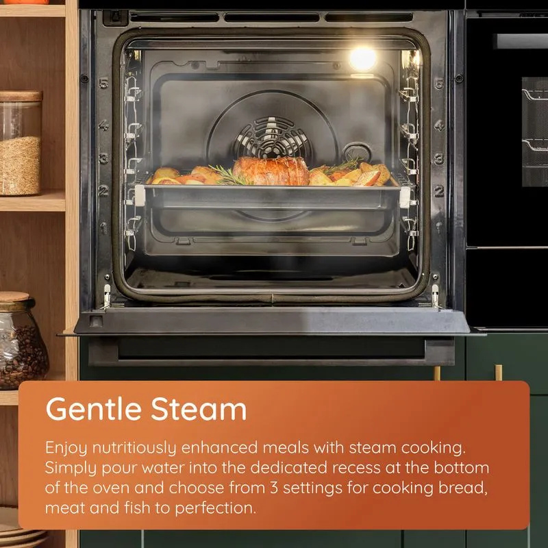 Hotpoint HOI4S8PM0BUK 60cm Built-In Single Pyrolytic Oven with Active Multiflow and Air Fry thumbnail image