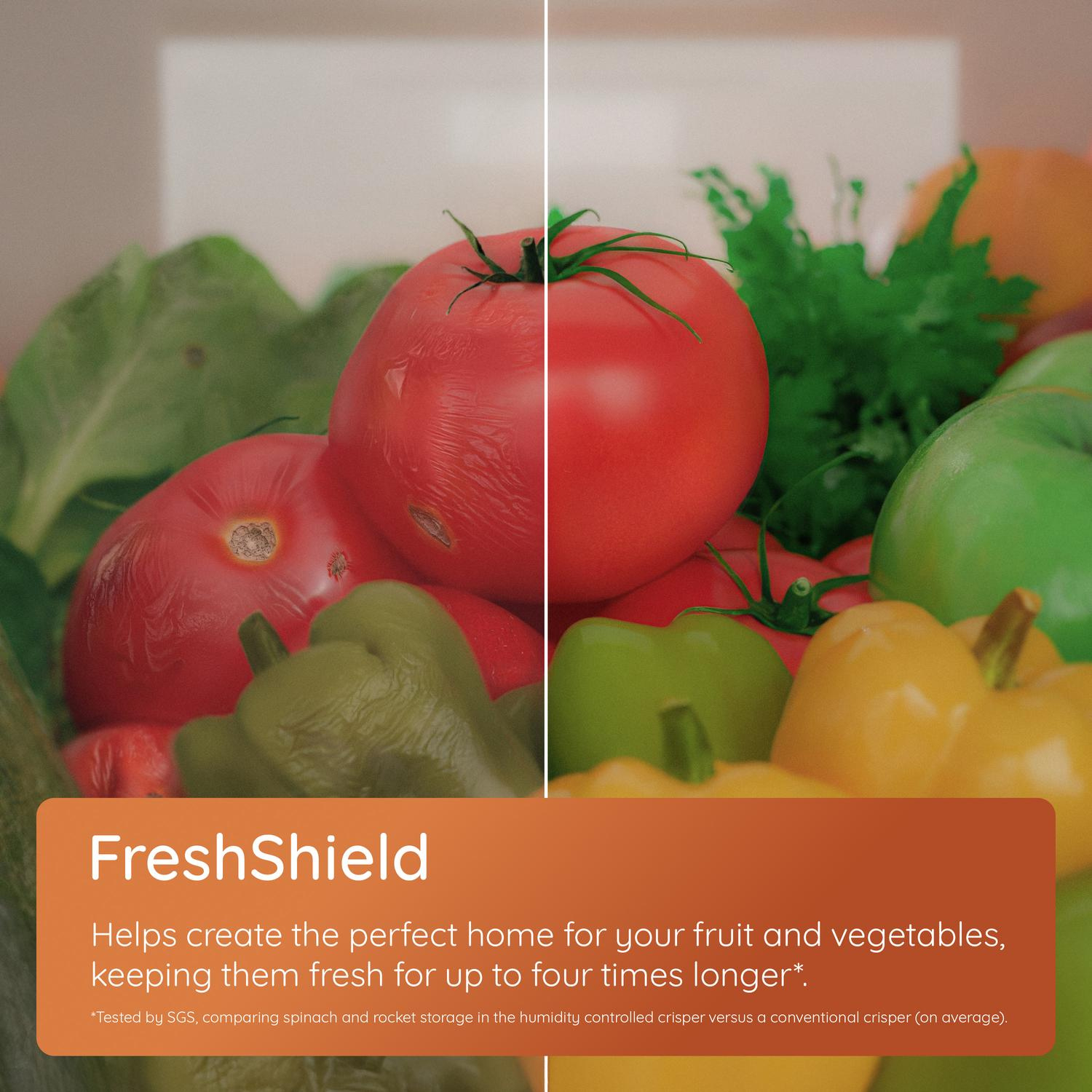 Hotpoint HPKF 5351 XP4UK Dual No Frost 3 Door American Fridge Freezer with VitalCare - Brushed Steel thumbnail image