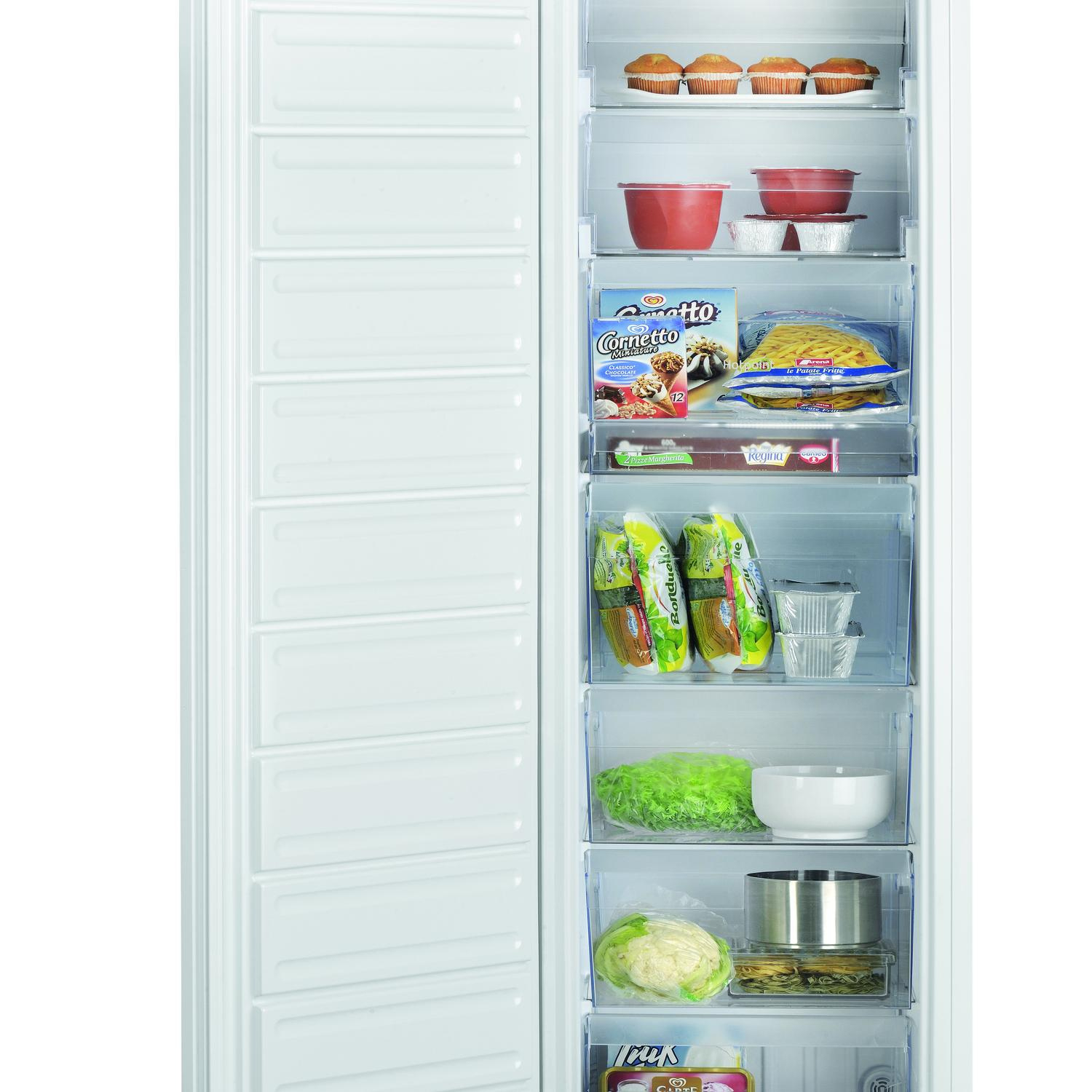 Hotpoint HTSD18F013H1BI 54cm Integrated Tall Freezer - White thumbnail image