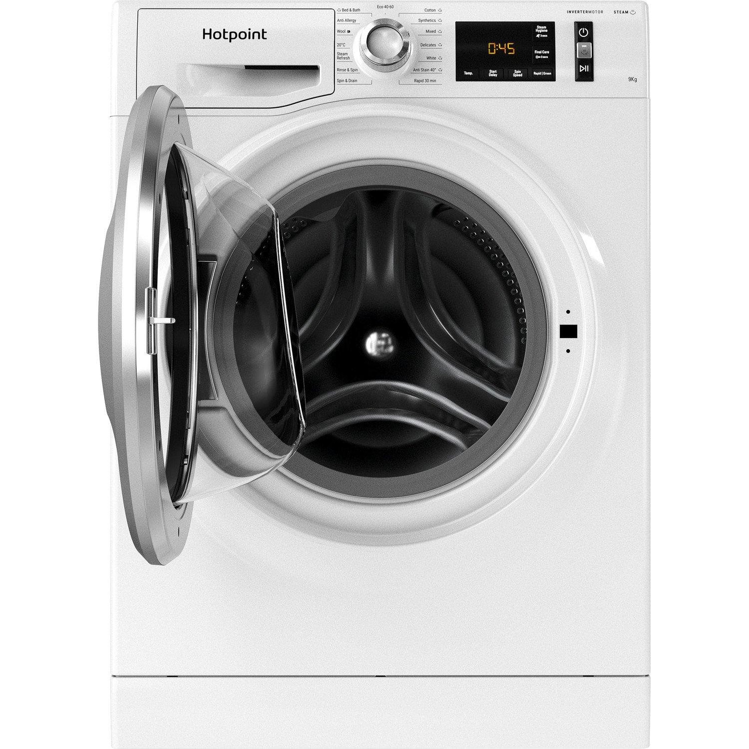 Hotpoint NM11948WSAUK 9kg 1400 Spin Washing Machine - White thumbnail image