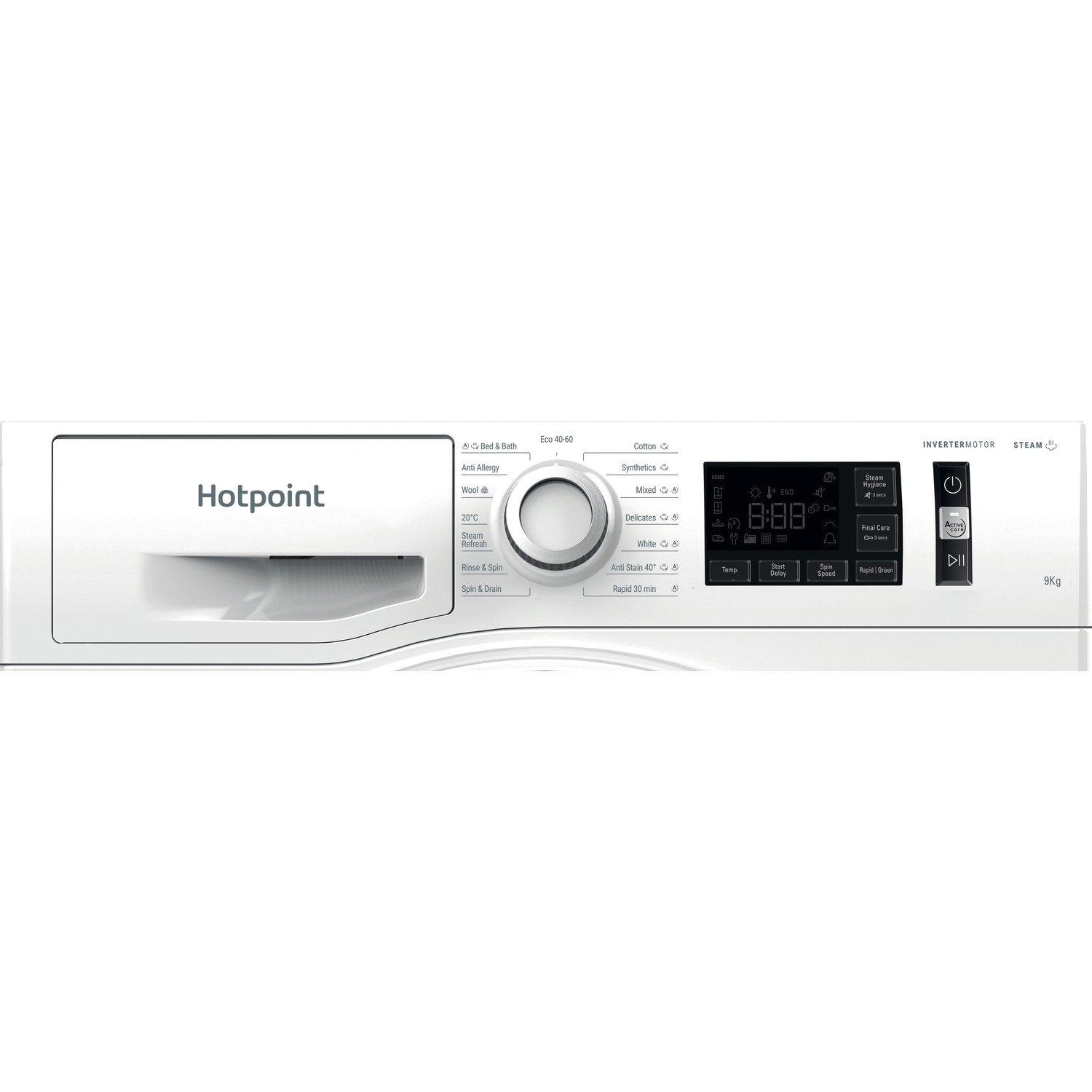 Hotpoint NM11948WSAUK 9kg 1400 Spin Washing Machine - White thumbnail image