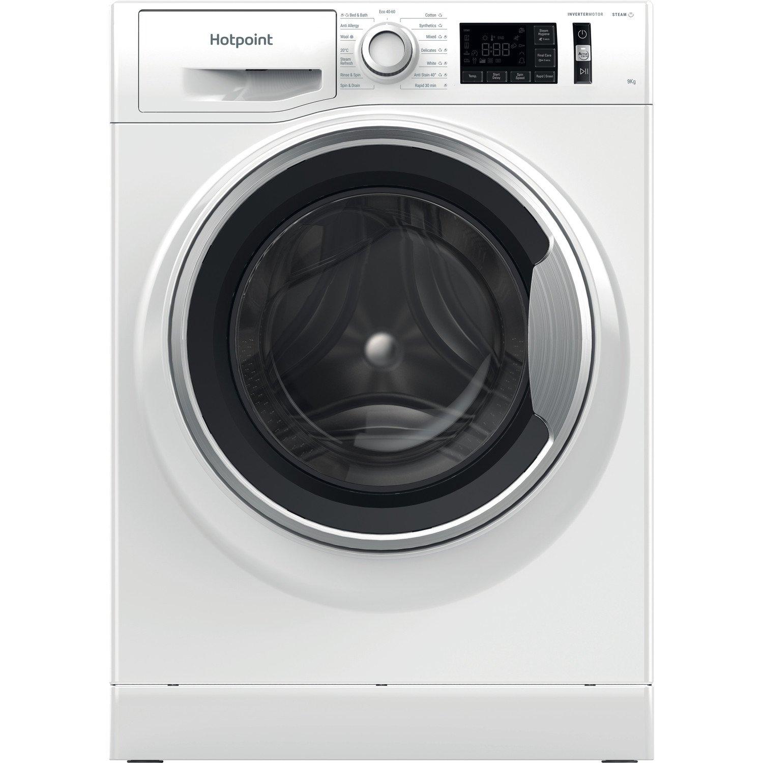 Hotpoint NM11948WSAUK 9kg 1400 Spin Washing Machine - White thumbnail image