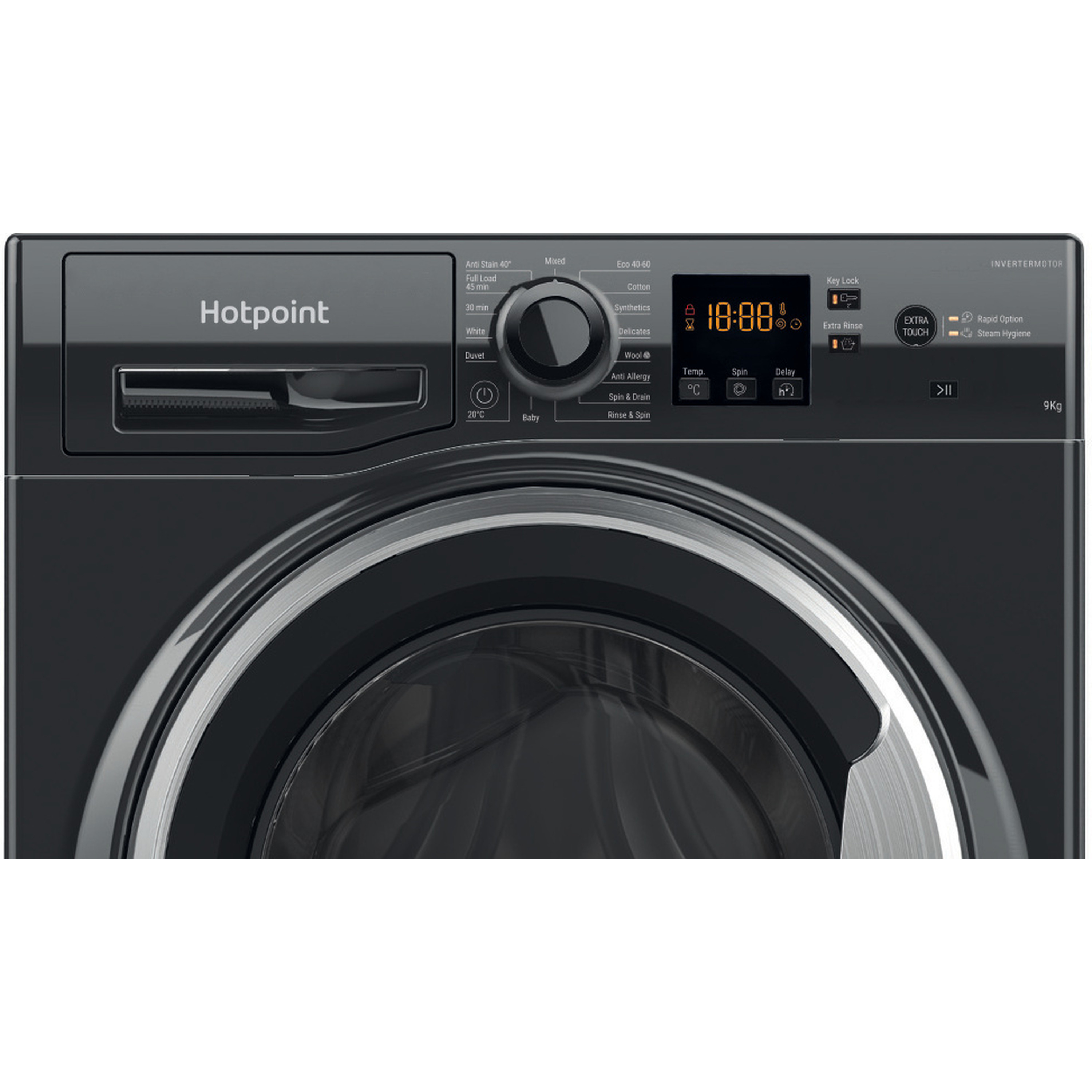 Hotpoint NSWF946BSUK 9kg 1400 Spin  Washing Machine - Black thumbnail image