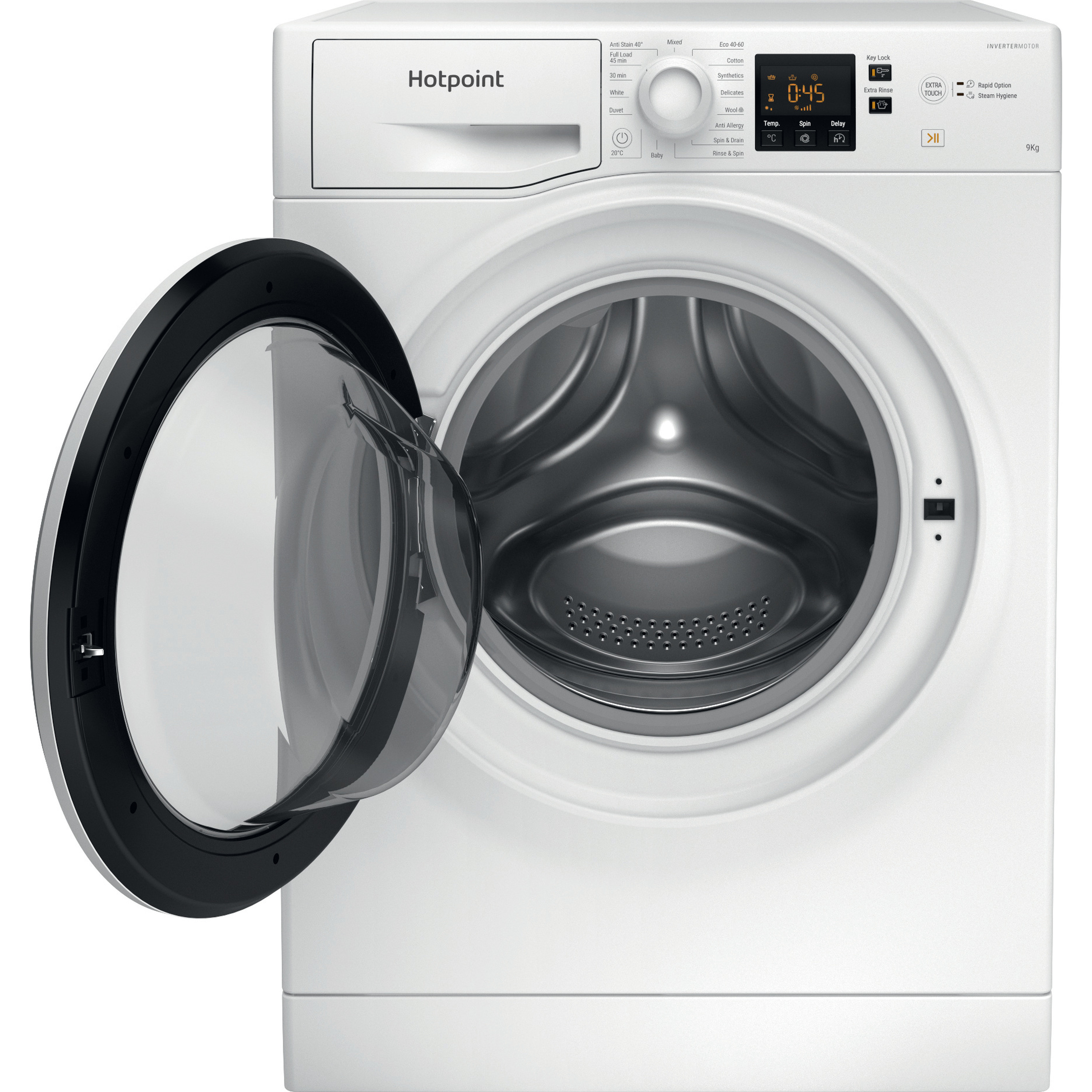 Hotpoint NSWF946WUK 9kg 1400 Spin Washing Machine - White thumbnail image
