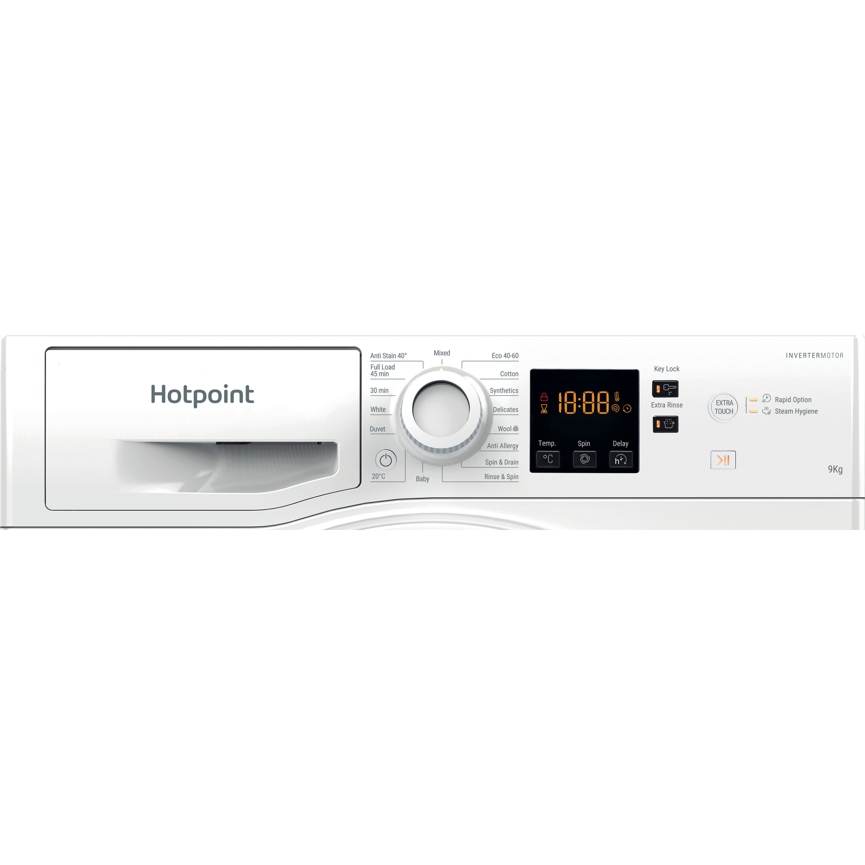 Hotpoint NSWF946WUK 9kg 1400 Spin Washing Machine - White thumbnail image
