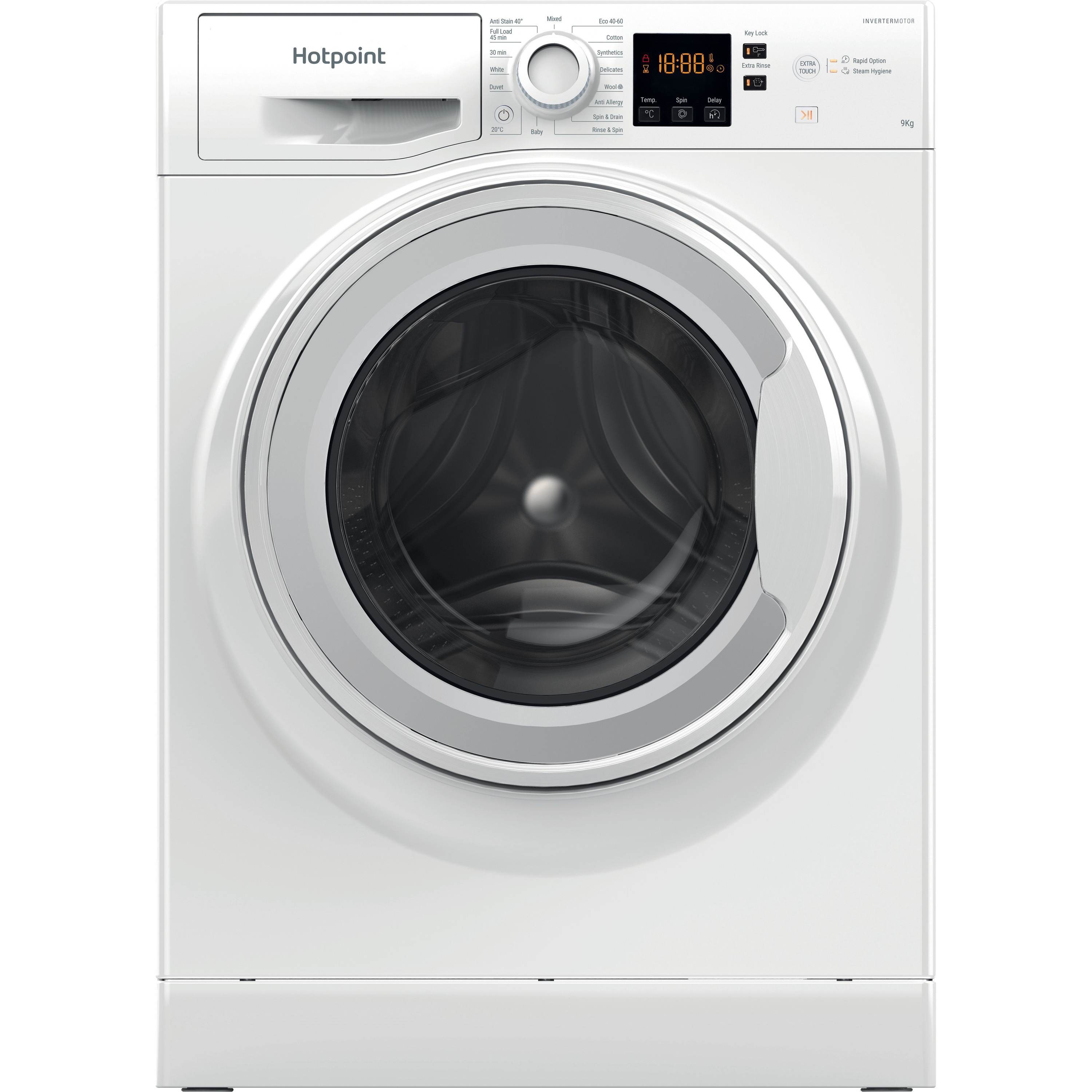 Hotpoint NSWF946WUK 9kg 1400 Spin Washing Machine - White thumbnail image