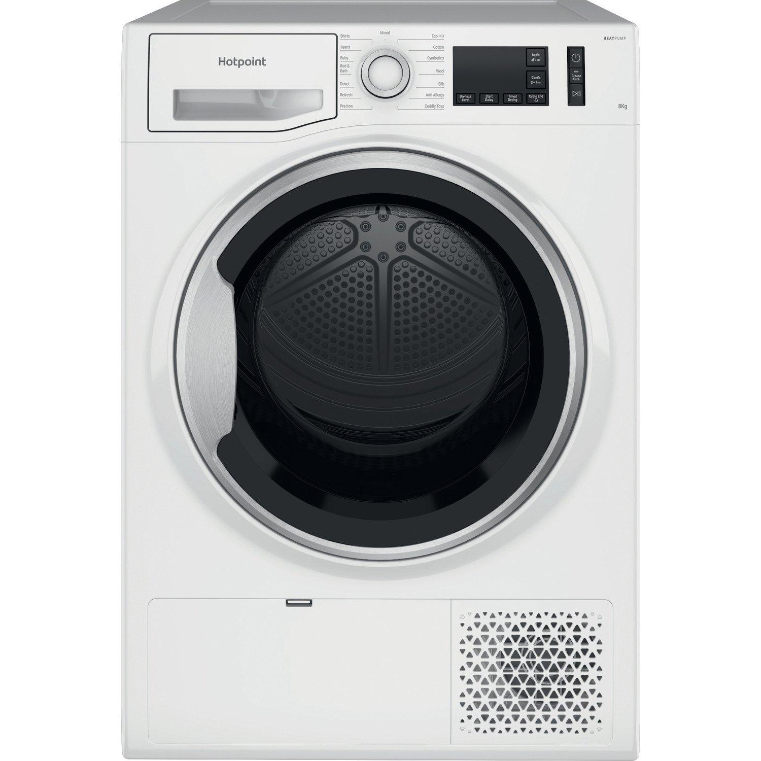 Hotpoint NTSM1182SKUK 8kg Heat Pump Tumble Dryer - White thumbnail image