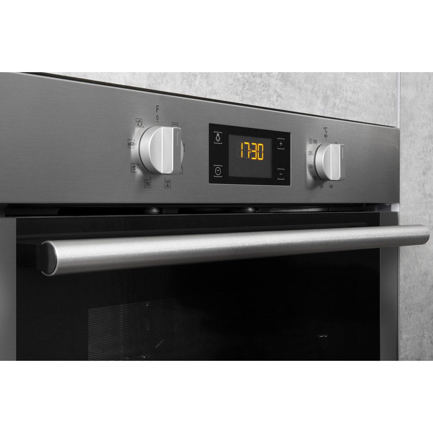 Hotpoint SAEU4544TCIX 59.5cm Built In Electric Single Oven - Inox thumbnail image