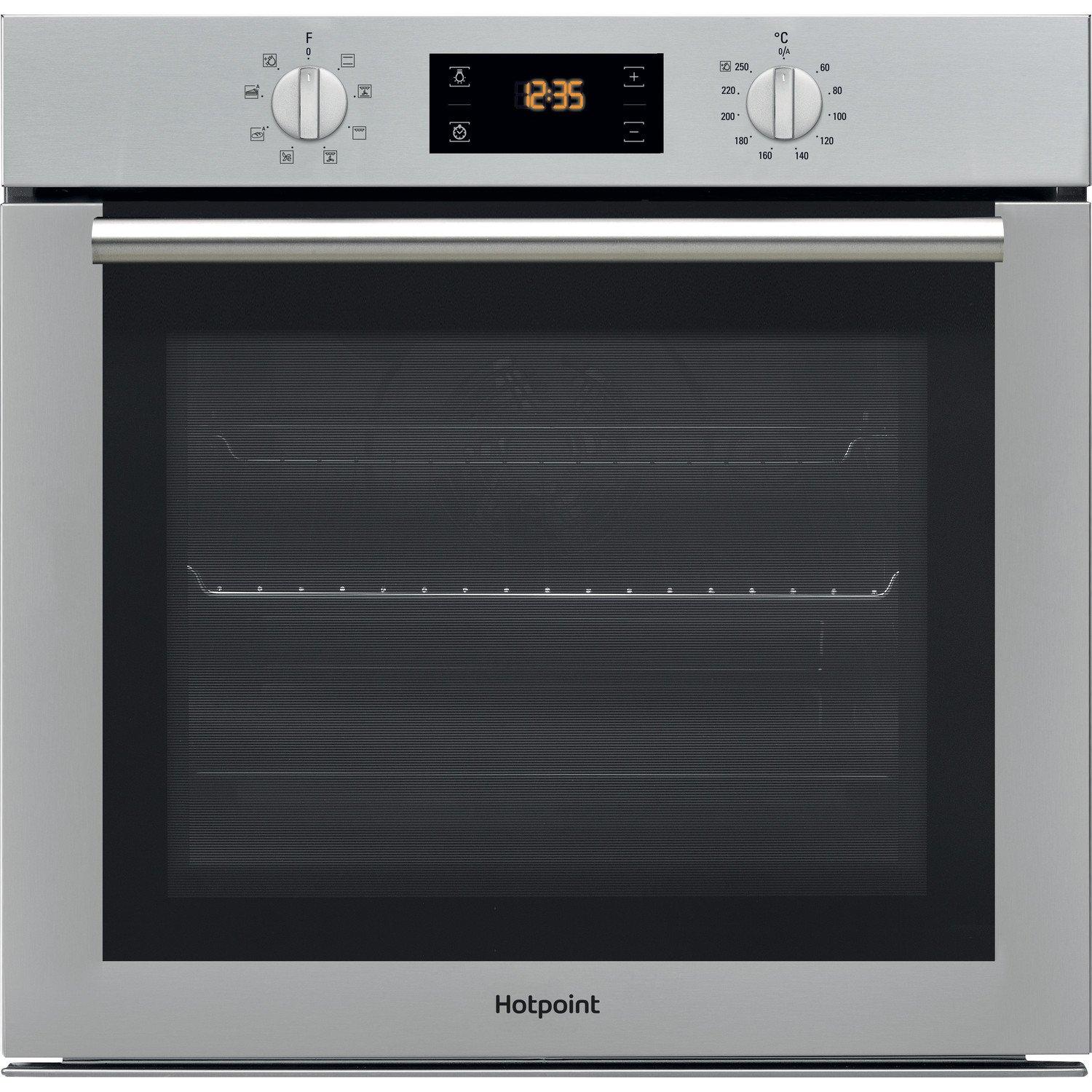 Hotpoint SAEU4544TCIX 59.5cm Built In Electric Single Oven - Inox thumbnail image