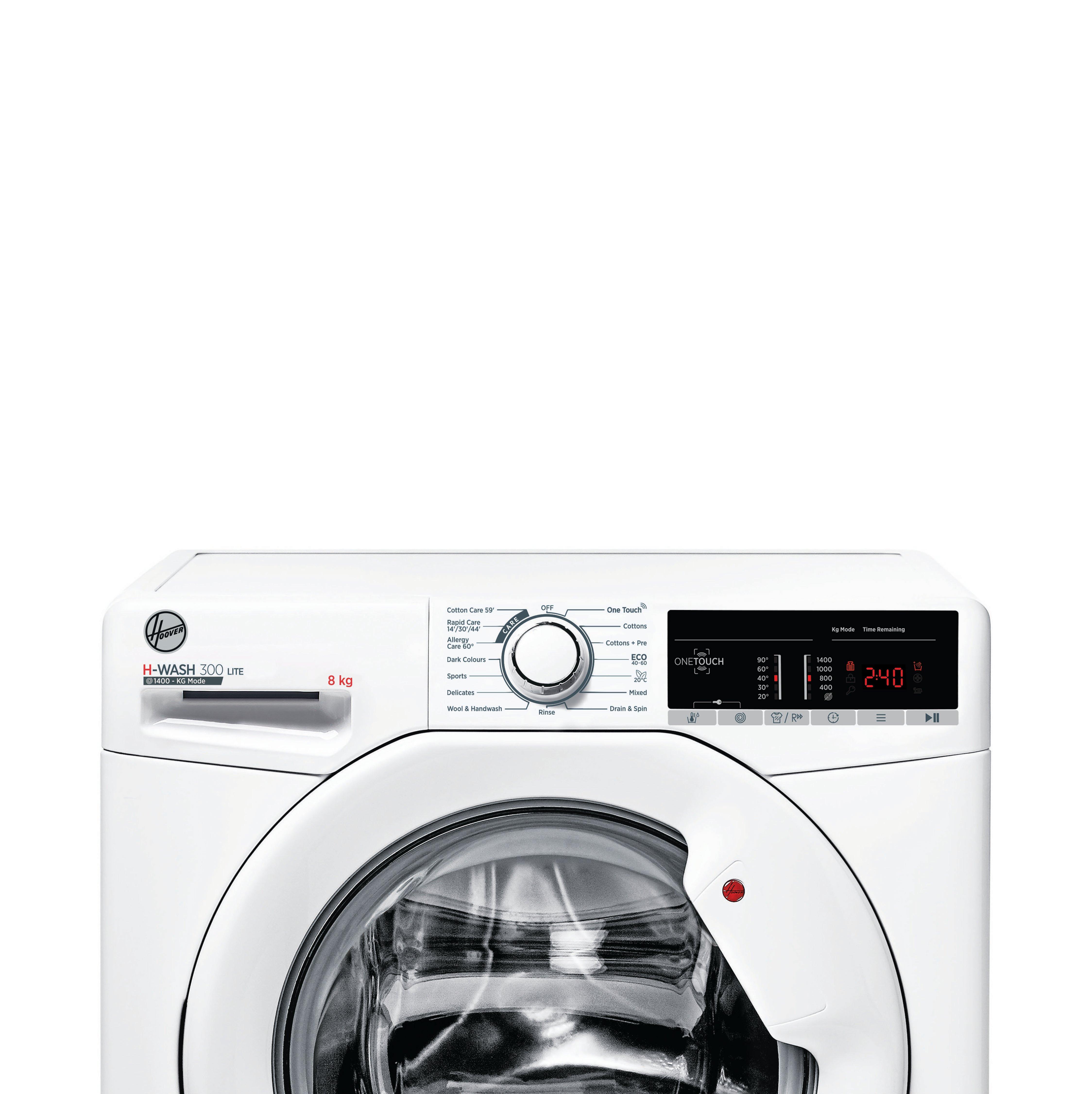 Hoover H3W 48TA4 8kg 1400 Spin Washing Machine - White thumbnail image