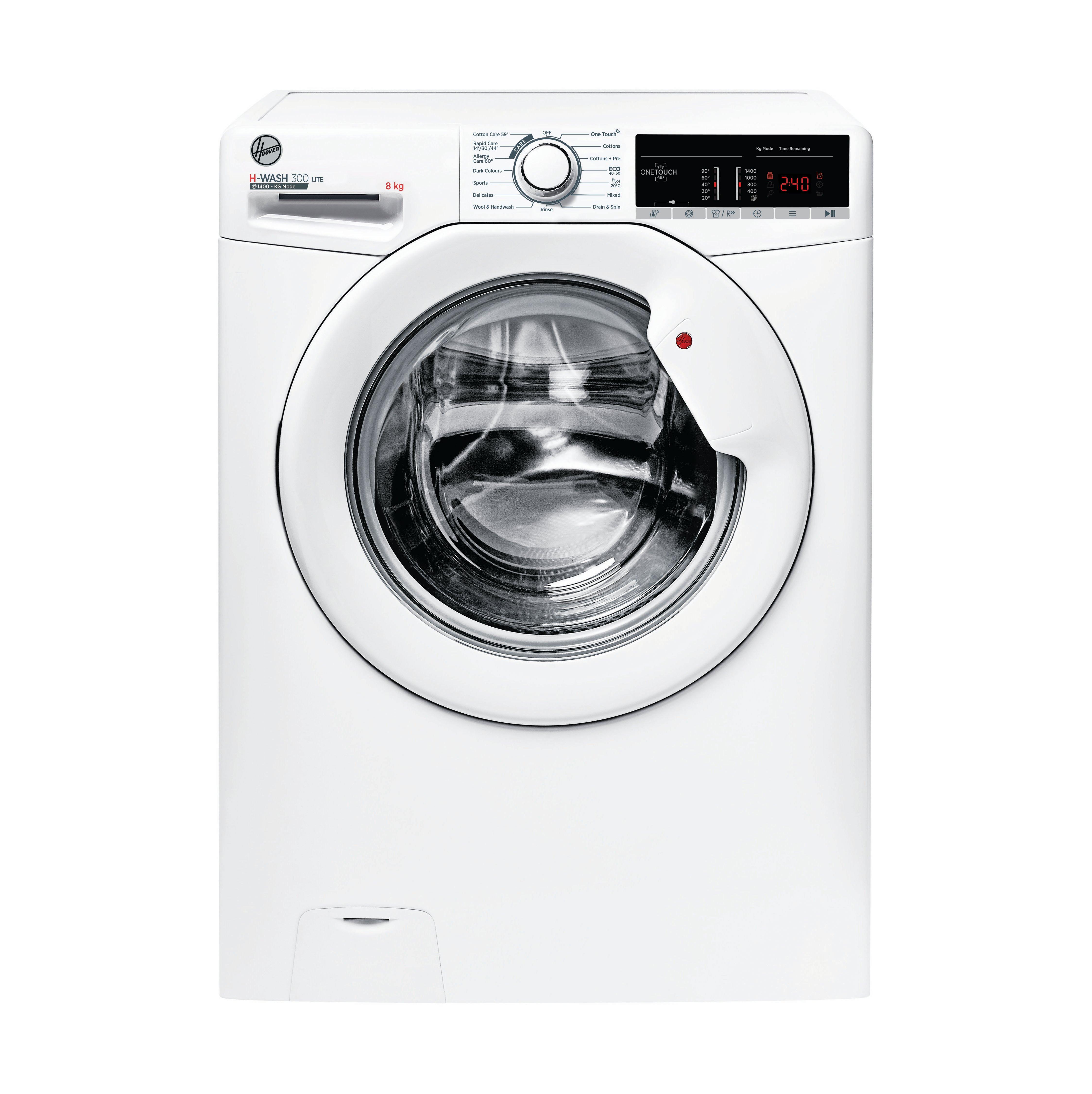 Hoover H3W 48TA4 8kg 1400 Spin Washing Machine - White thumbnail image