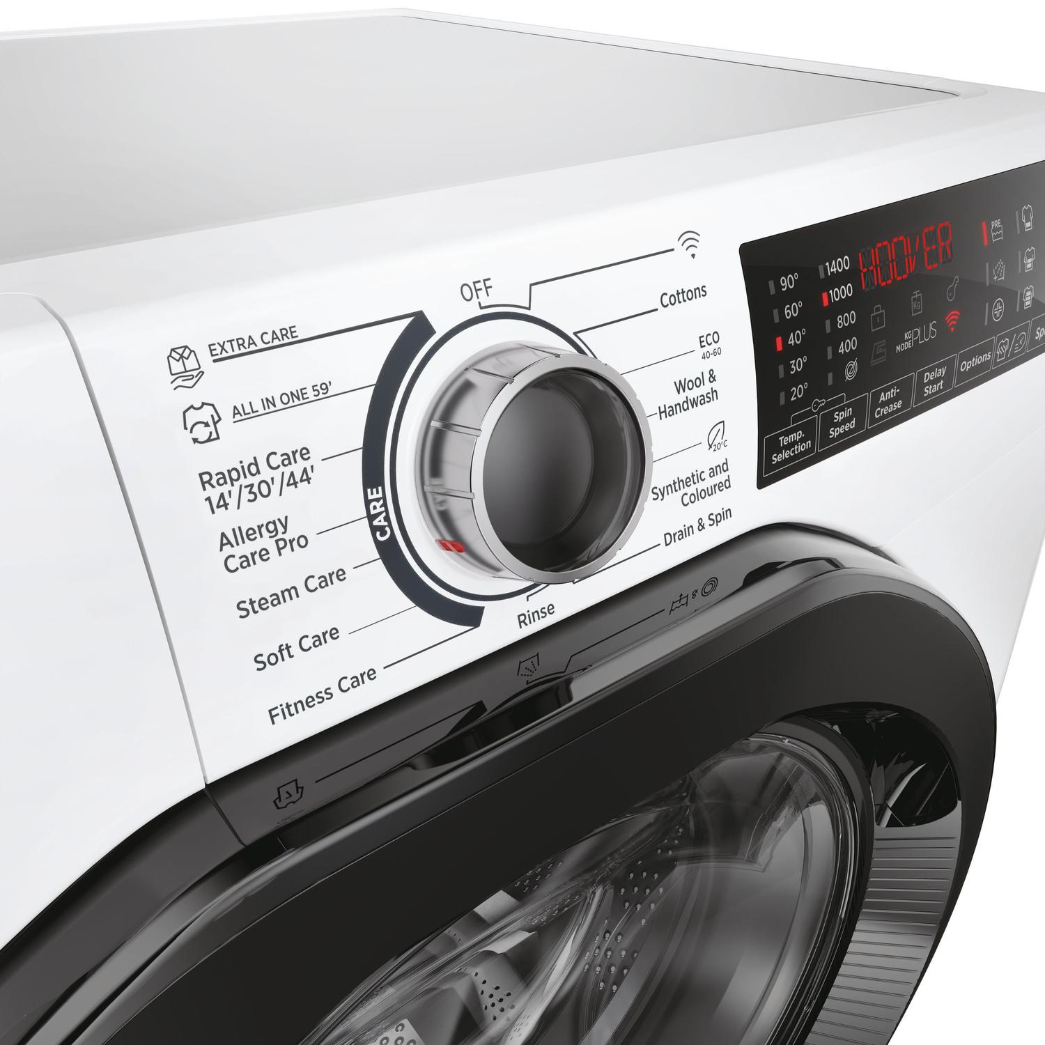 Hoover H3WPS496TAMB6-8 9kg 1400 Spin Washing Machine - White thumbnail image