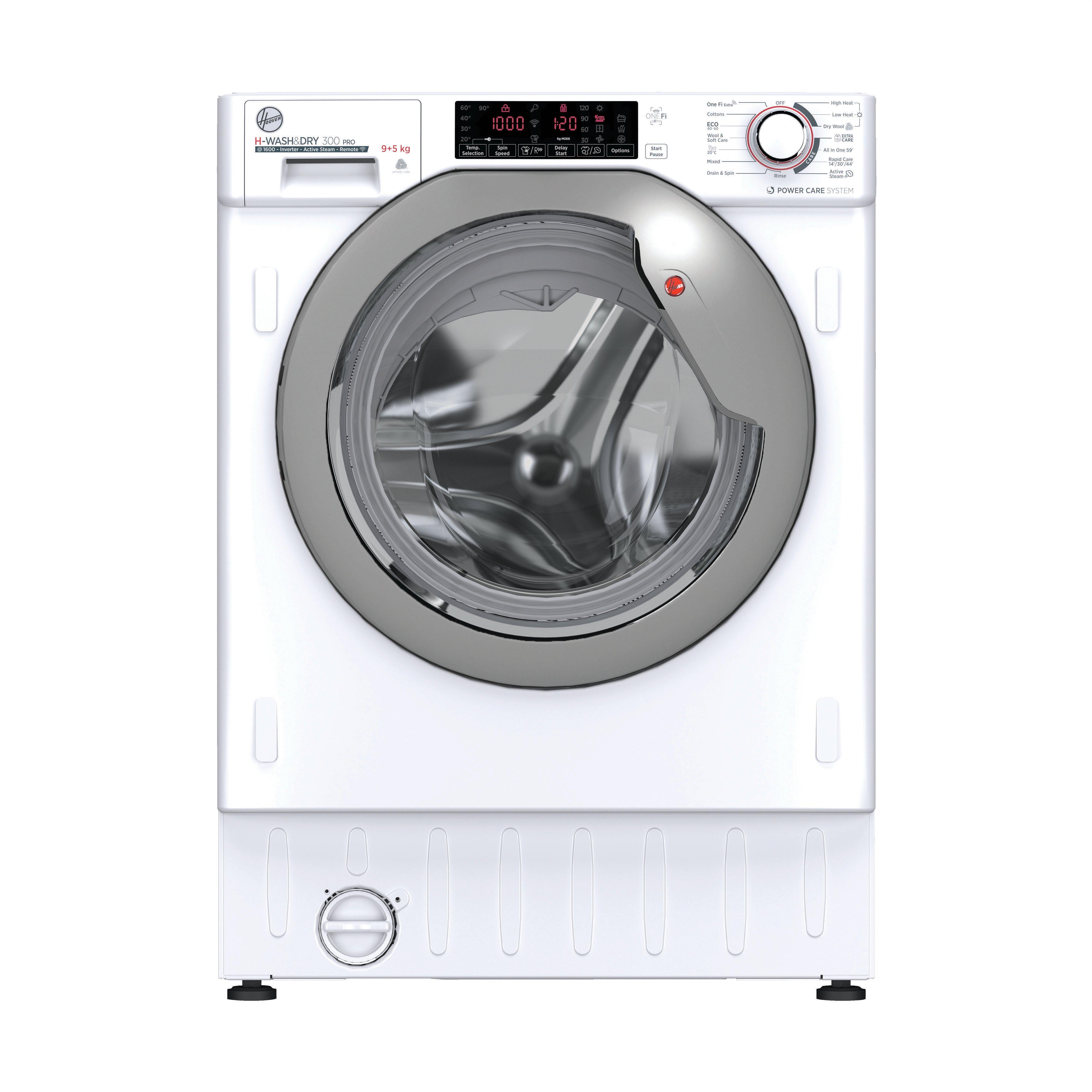 Hoover HBDOS695TAMSE 9kg/5kg 1600 Spin Integrated Washer Dryer - White thumbnail image