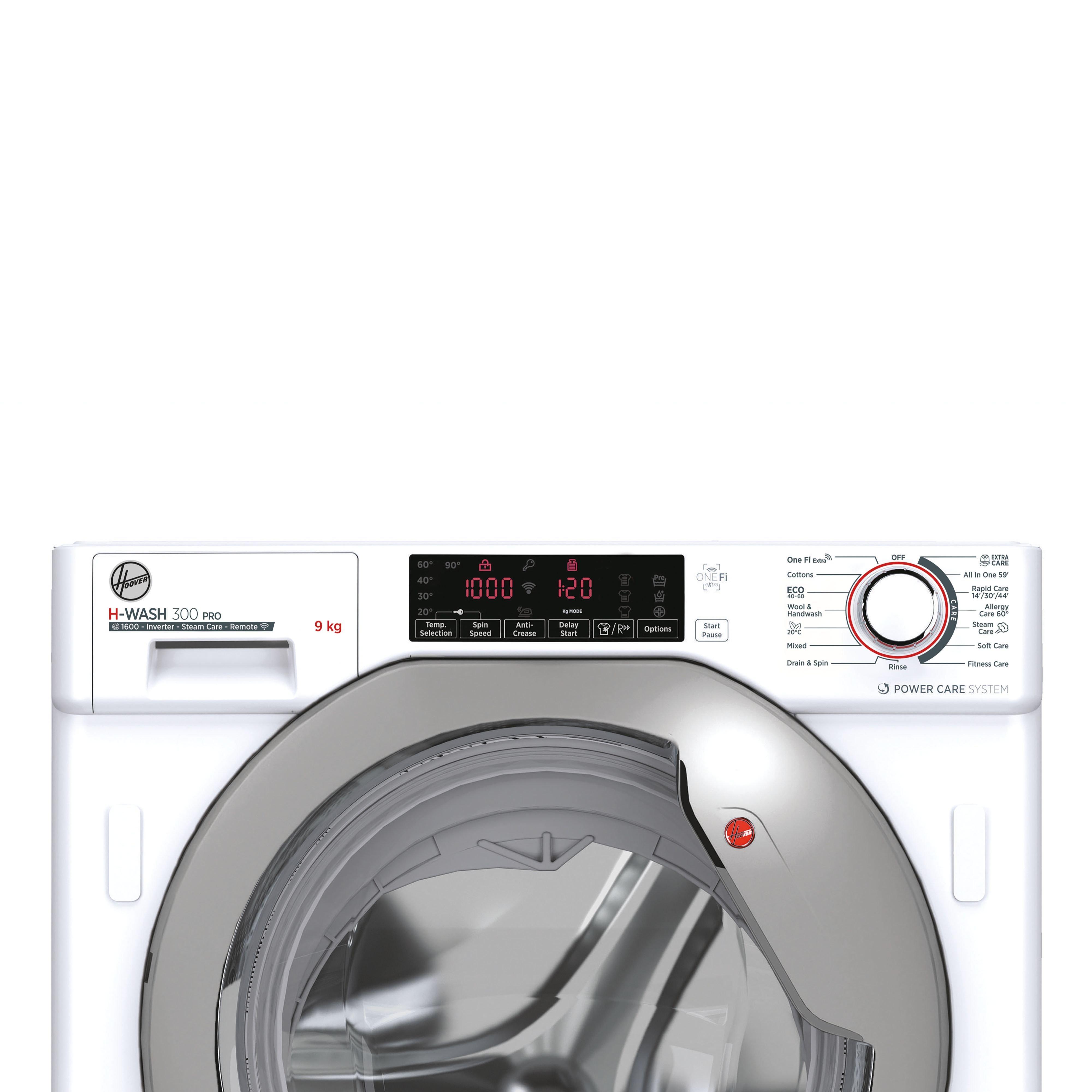 Hoover HBWOS69TAMSE 9kg 1600 Spin Integrated Washing Machine - White thumbnail image