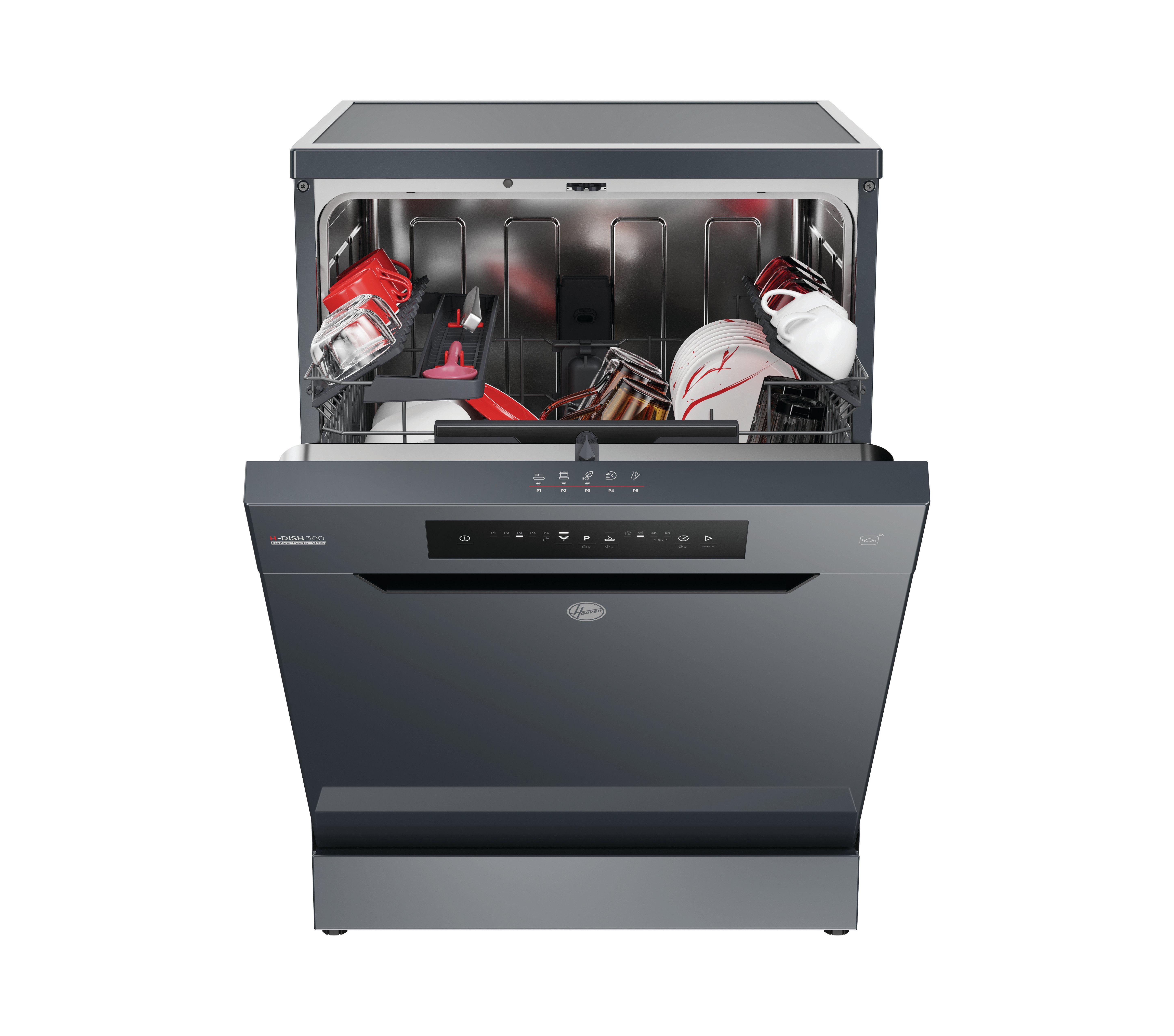 Hoover HF4C7L0A Full Size Dishwasher in Graphite - 14 Place Settings thumbnail image