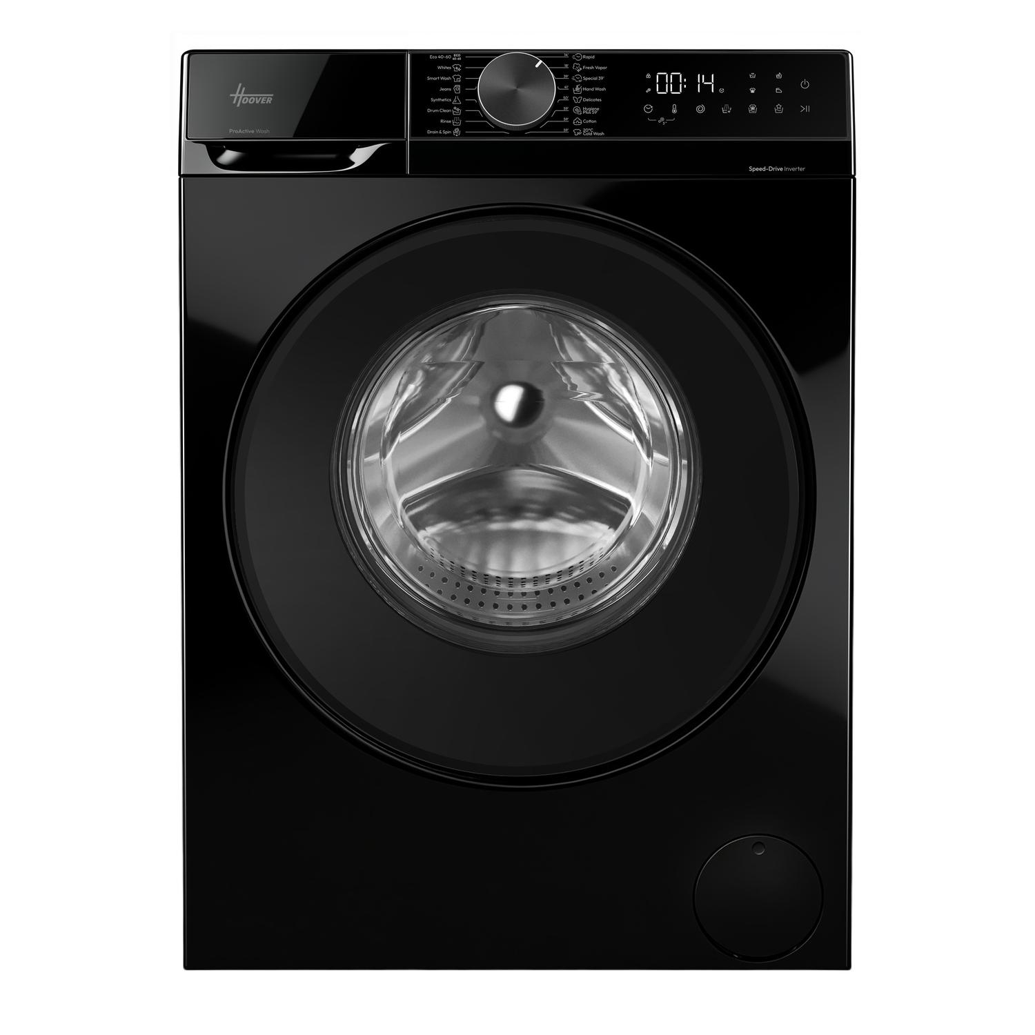 Hoover HGD 48SB8BC-80 8kg, 1400Spin Ultra Washing Machine - Black thumbnail image