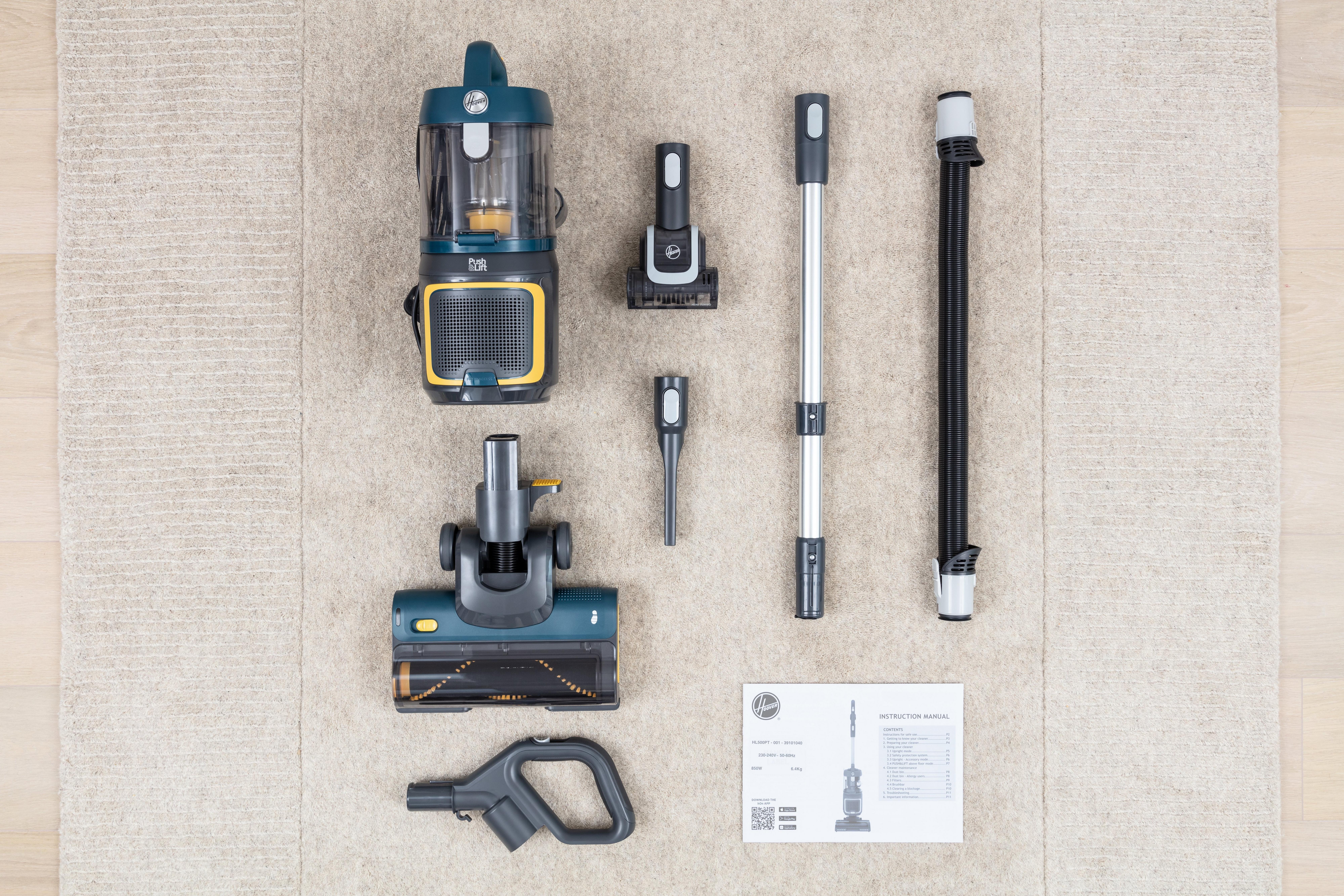 Hoover HL500PT HL5 Push & Lift Anti-Twist Pets Vacuum - Blue thumbnail image