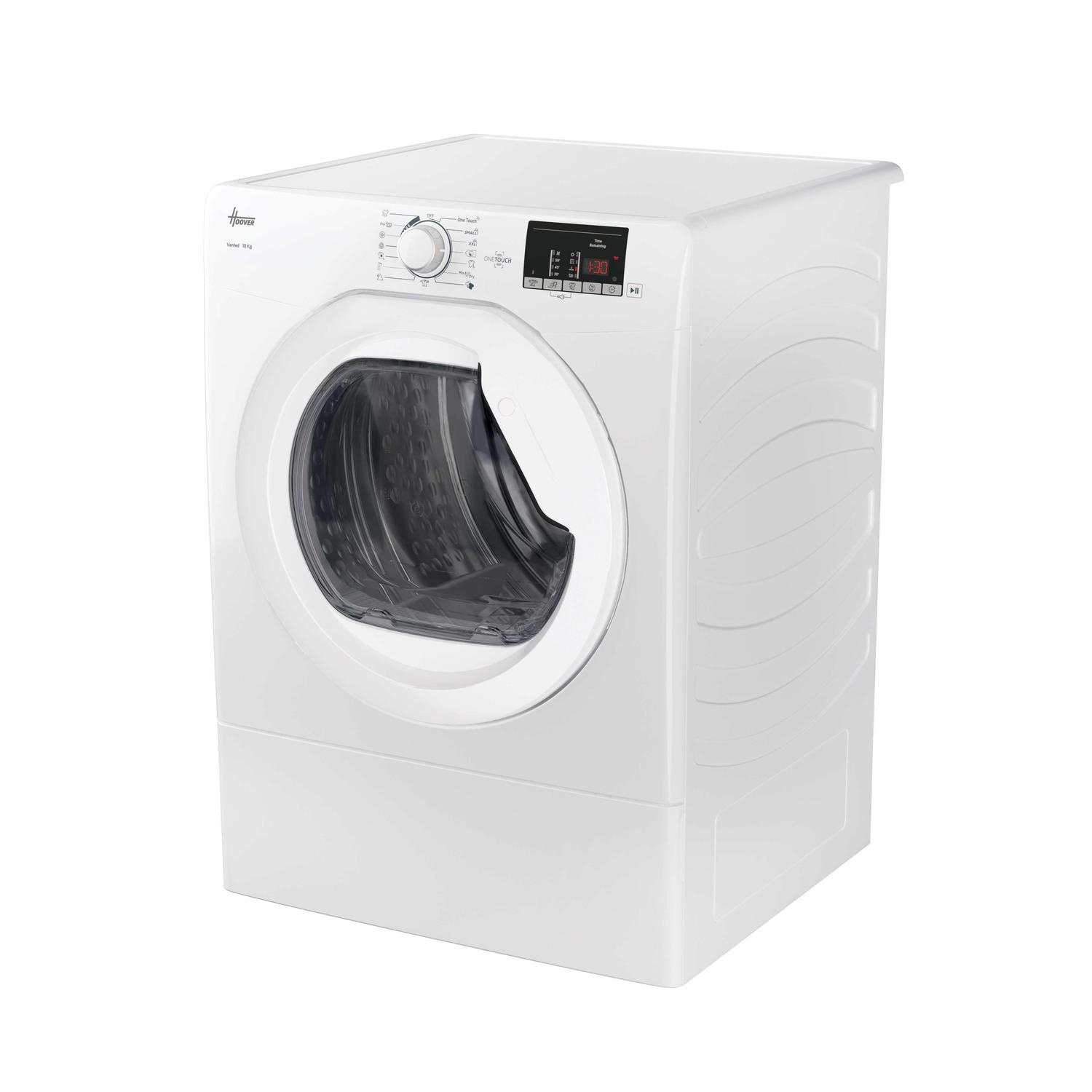 Hoover HLEV10DG-80 10kg Vented Tumble Dryer - White thumbnail image