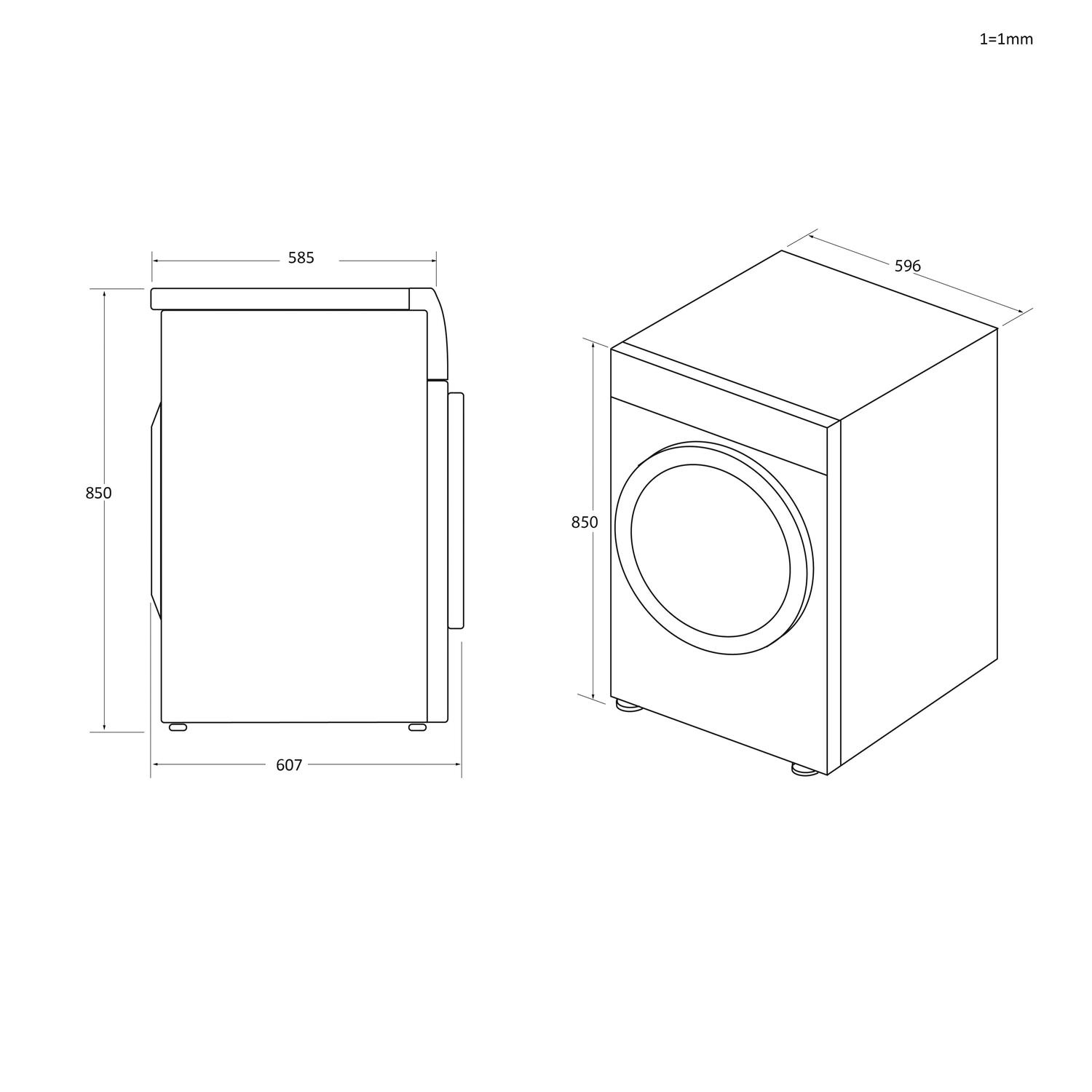 Hoover HLEV10DG-80 10kg Vented Tumble Dryer - White thumbnail image