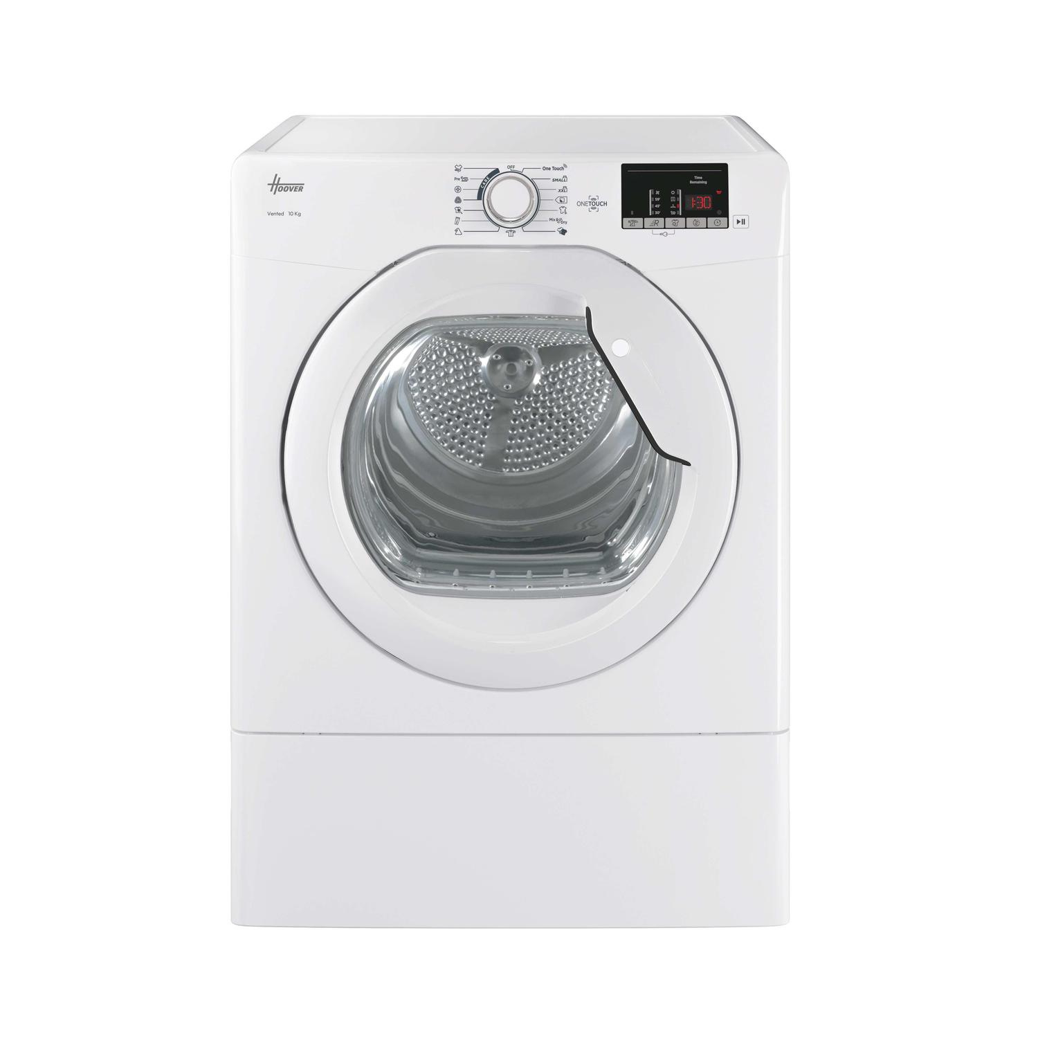 Hoover HLEV10DG-80 10kg Vented Tumble Dryer - White thumbnail image