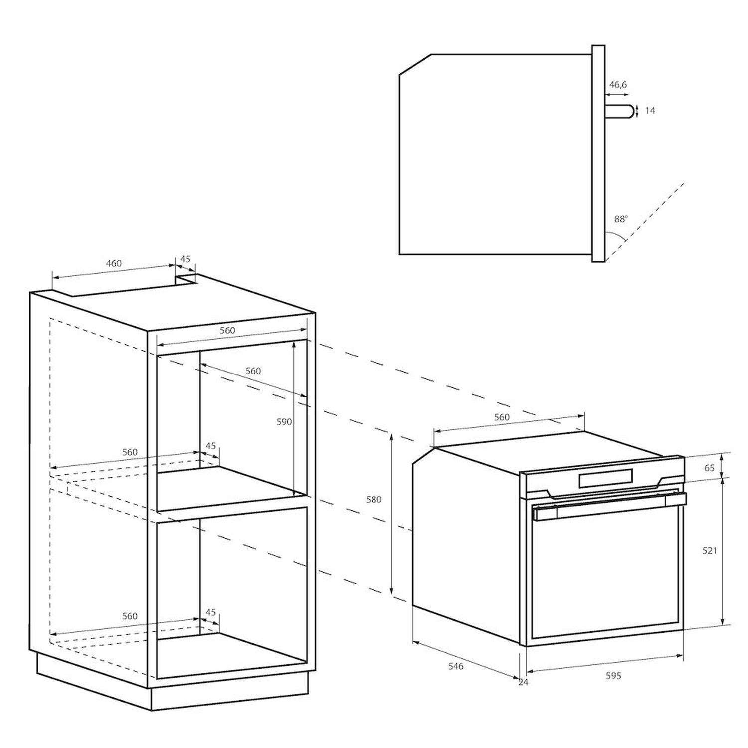 Hoover HOC3158IN Built In Electrical Single Oven - Stainless Steel thumbnail image