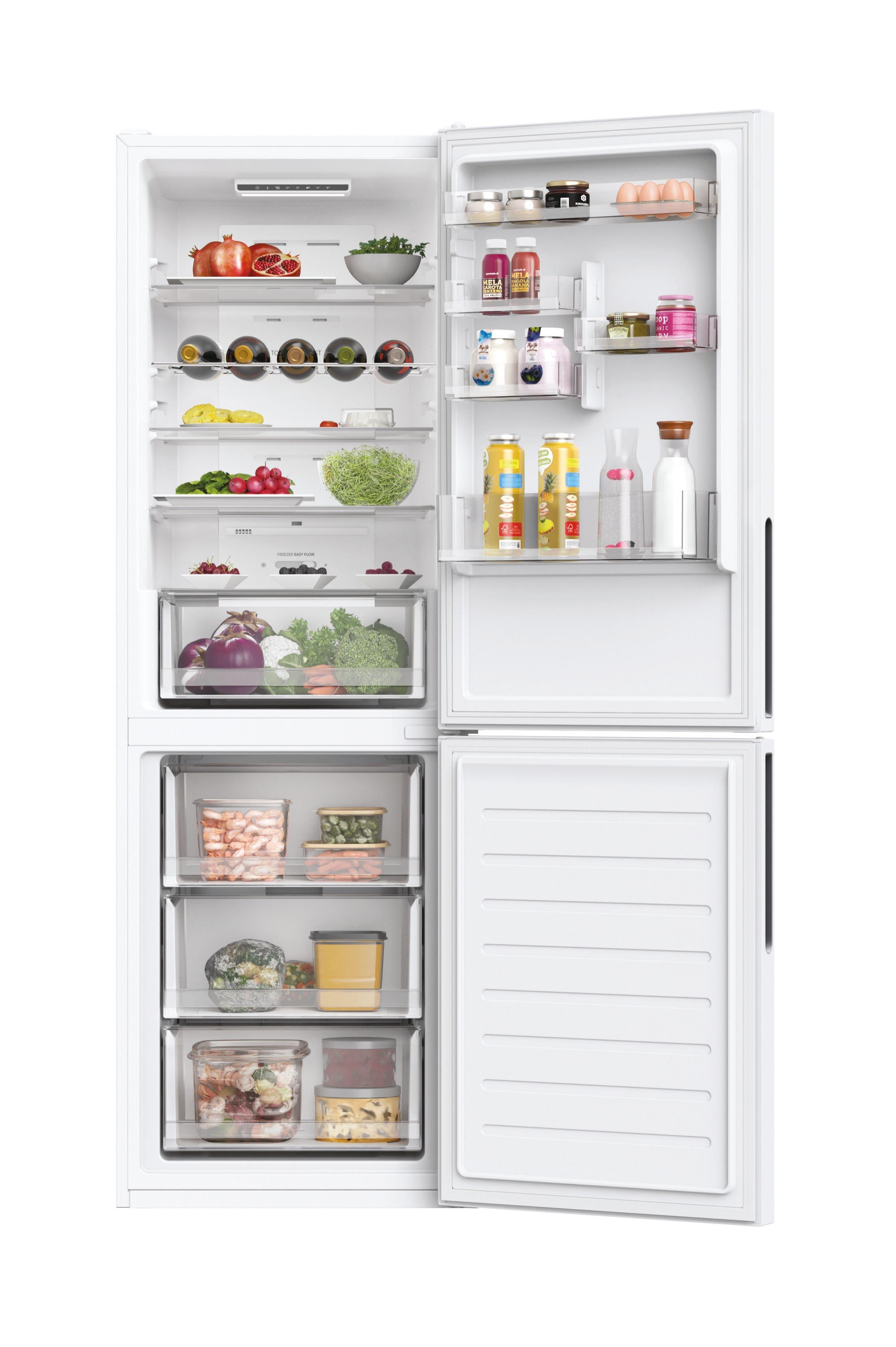 Hoover HOCE3T618EWKR 59.5cm 60/40 Frost Free Fridge Freezer - White thumbnail image