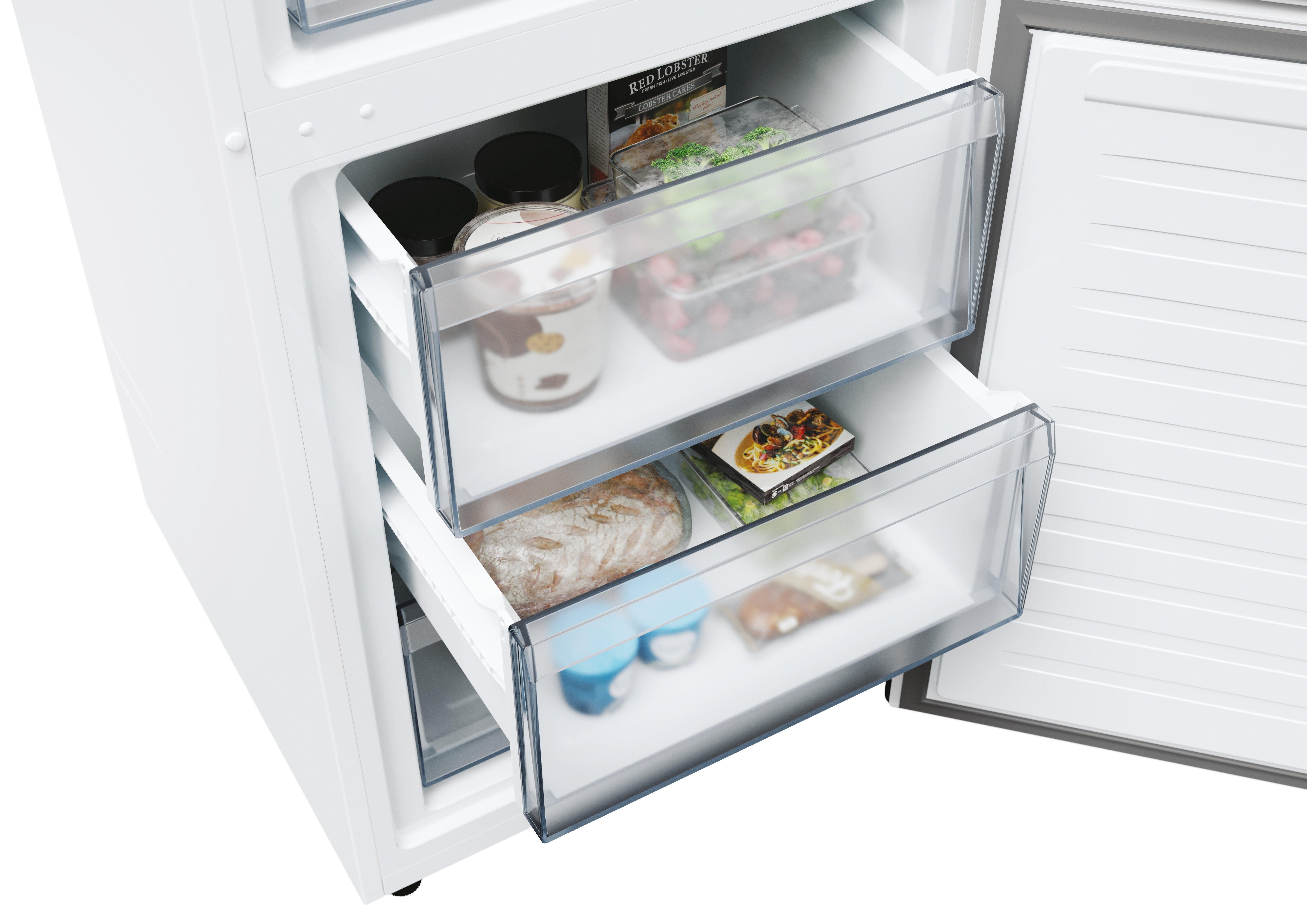 Hoover HONCQ2T618EWKR 59.5cm 60/40 Frost Free Fridge Freezer - White thumbnail image