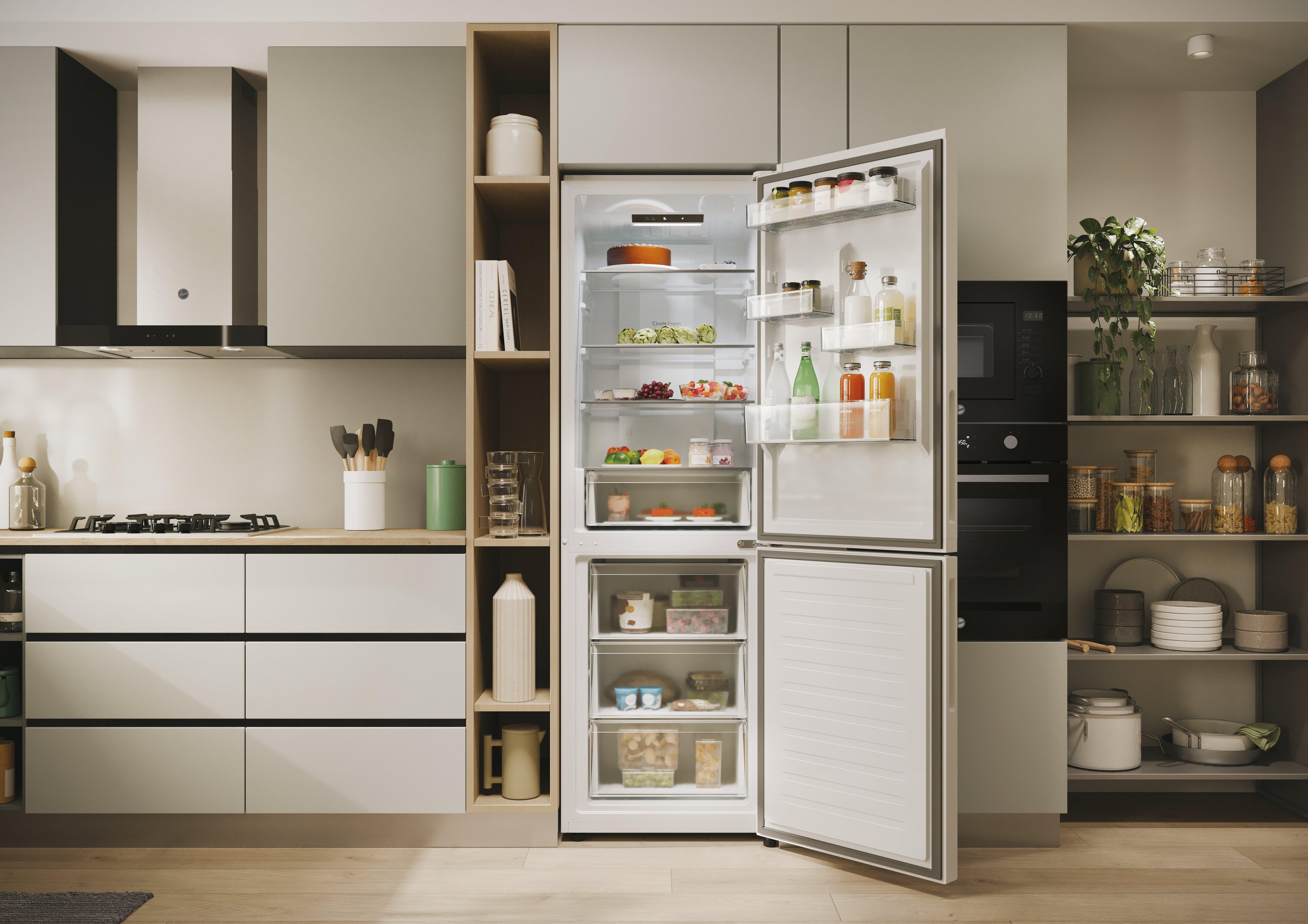 Hoover HONCQ2T618EWKR 59.5cm 60/40 Frost Free Fridge Freezer - White thumbnail image