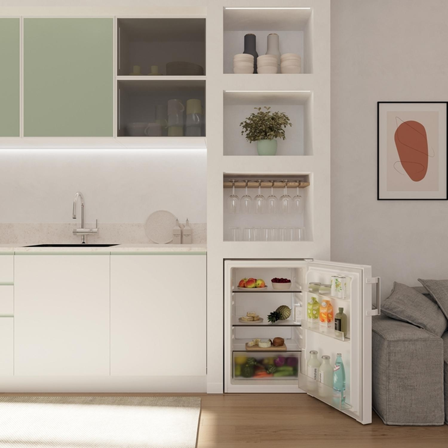 Hoover HONLQ2S58EWHK 54.5cm Undercounter Larder Fridge - White thumbnail image