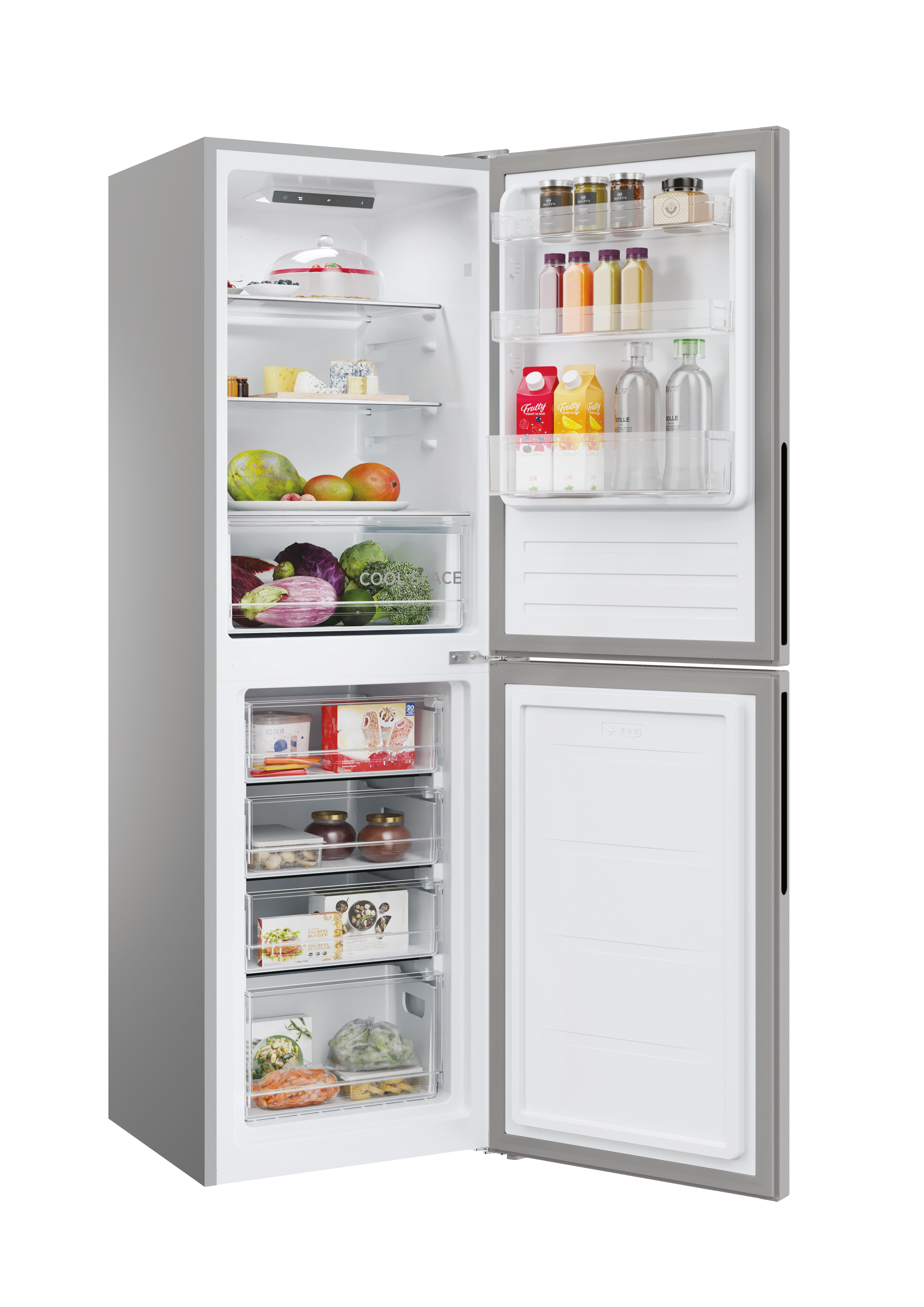 Hoover HVT3CLECKIHS-1 54.5cm 50/50 Low Frost Fridge Freezer - Silver thumbnail image