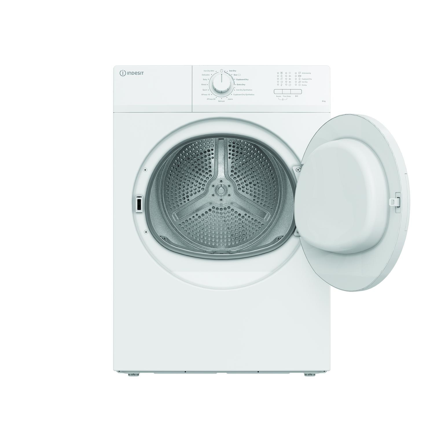 Indesit CYDA81WWGLUK 8kg Vented Tumble Dryer - White thumbnail image