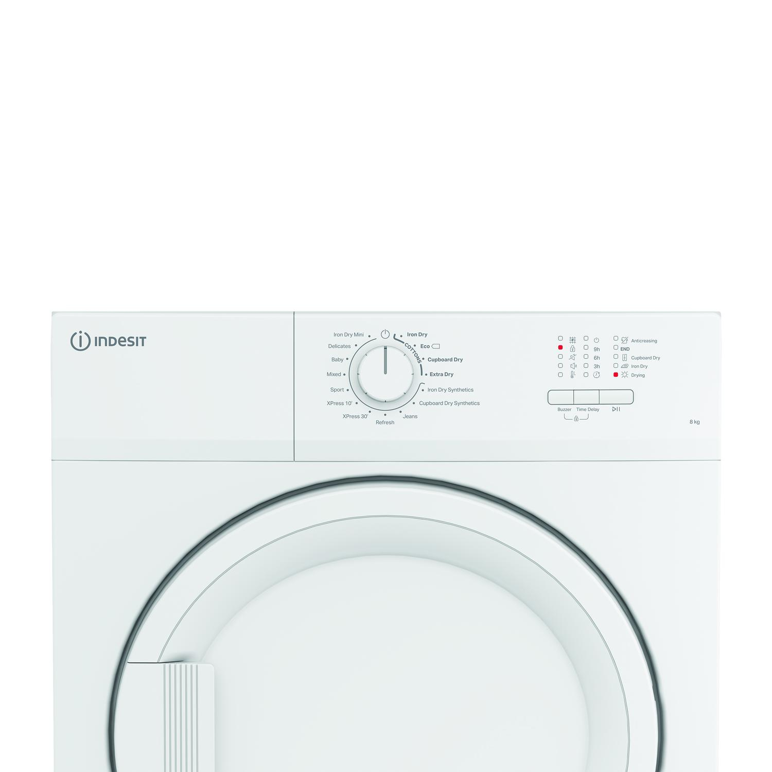 Indesit CYDA81WWGLUK 8kg Vented Tumble Dryer - White thumbnail image