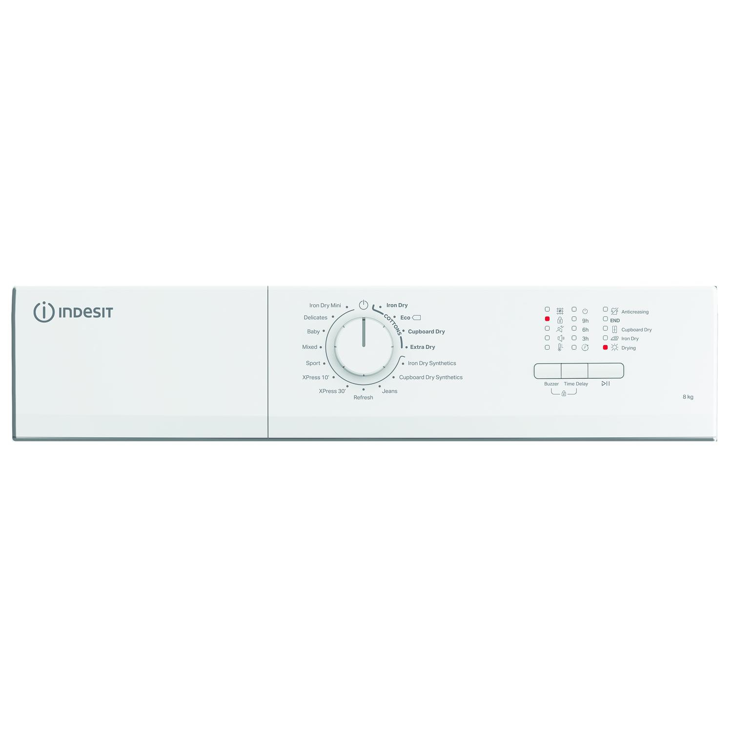 Indesit CYDA81WWGLUK 8kg Vented Tumble Dryer - White thumbnail image