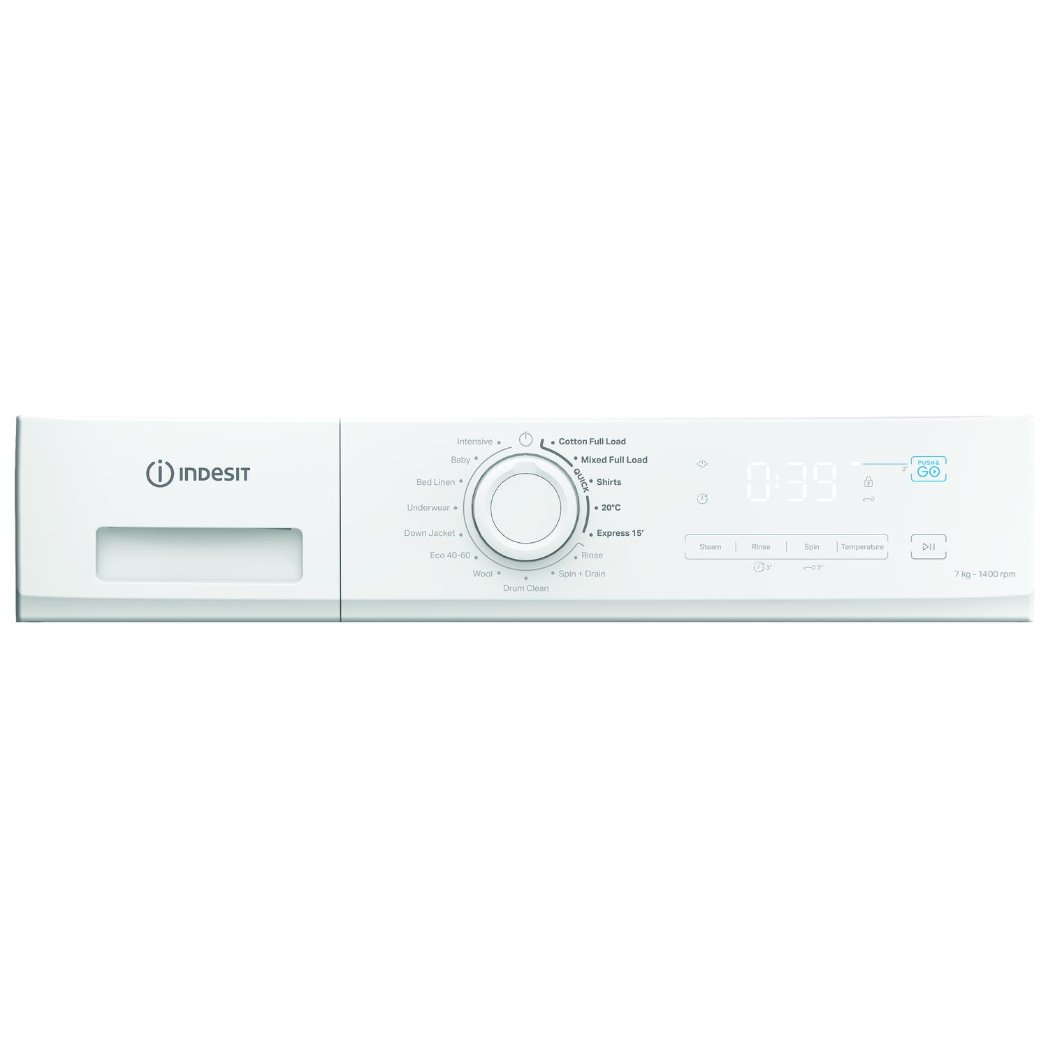 Indesit IMA764MYTIMEUK 7kg 1400 Spin Washing Machine - White thumbnail image