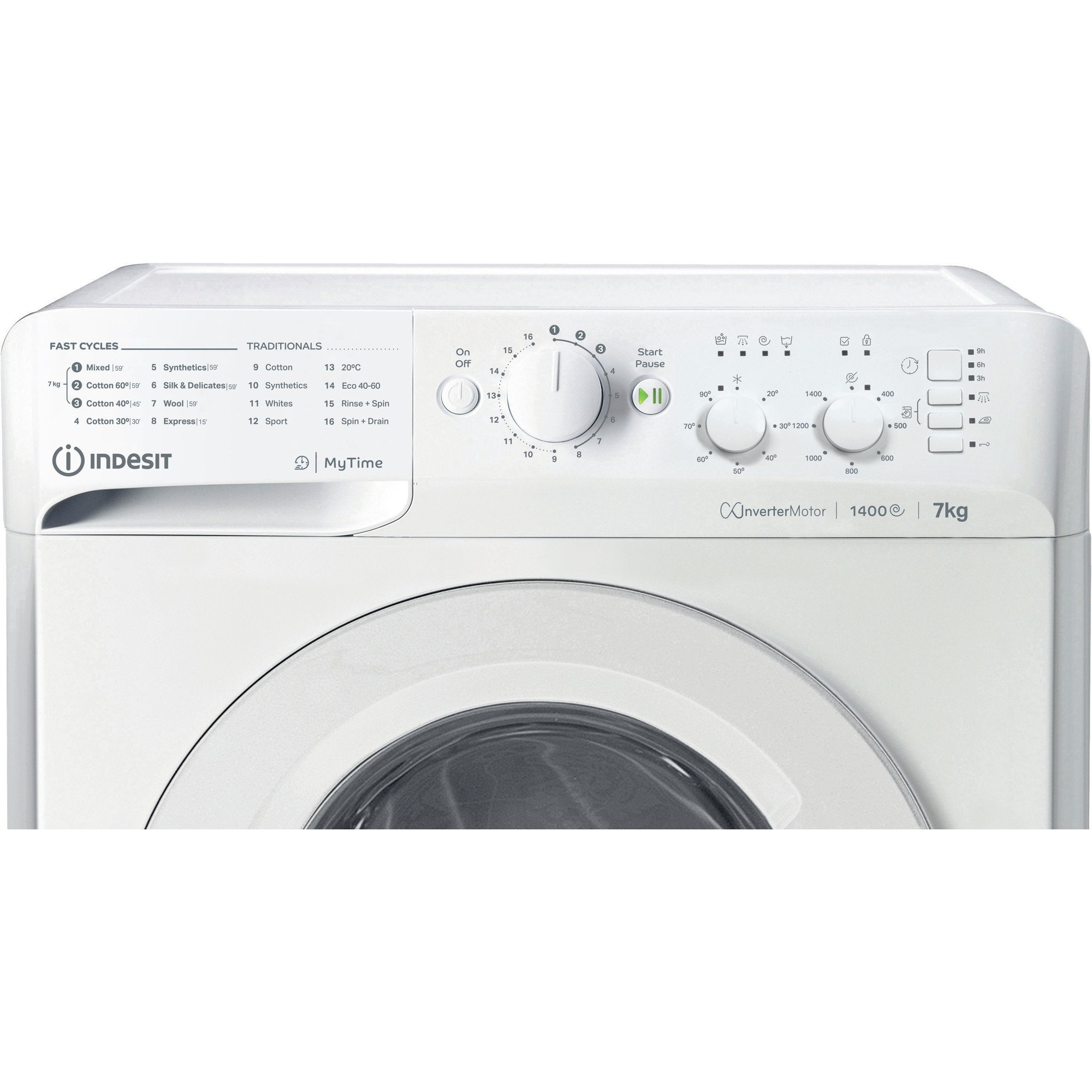 Indesit MTWC71485WUK 7kg 1400 Spin Washing Machine - White thumbnail image